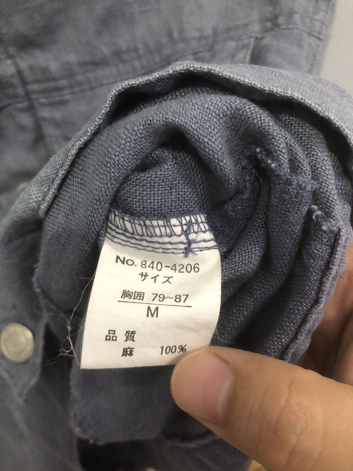 Japanese Brand Valman Japan 100% Linen Denim Style Trucker Jacket Size US XS / EU 42 / 0 - 10 Thumbnail