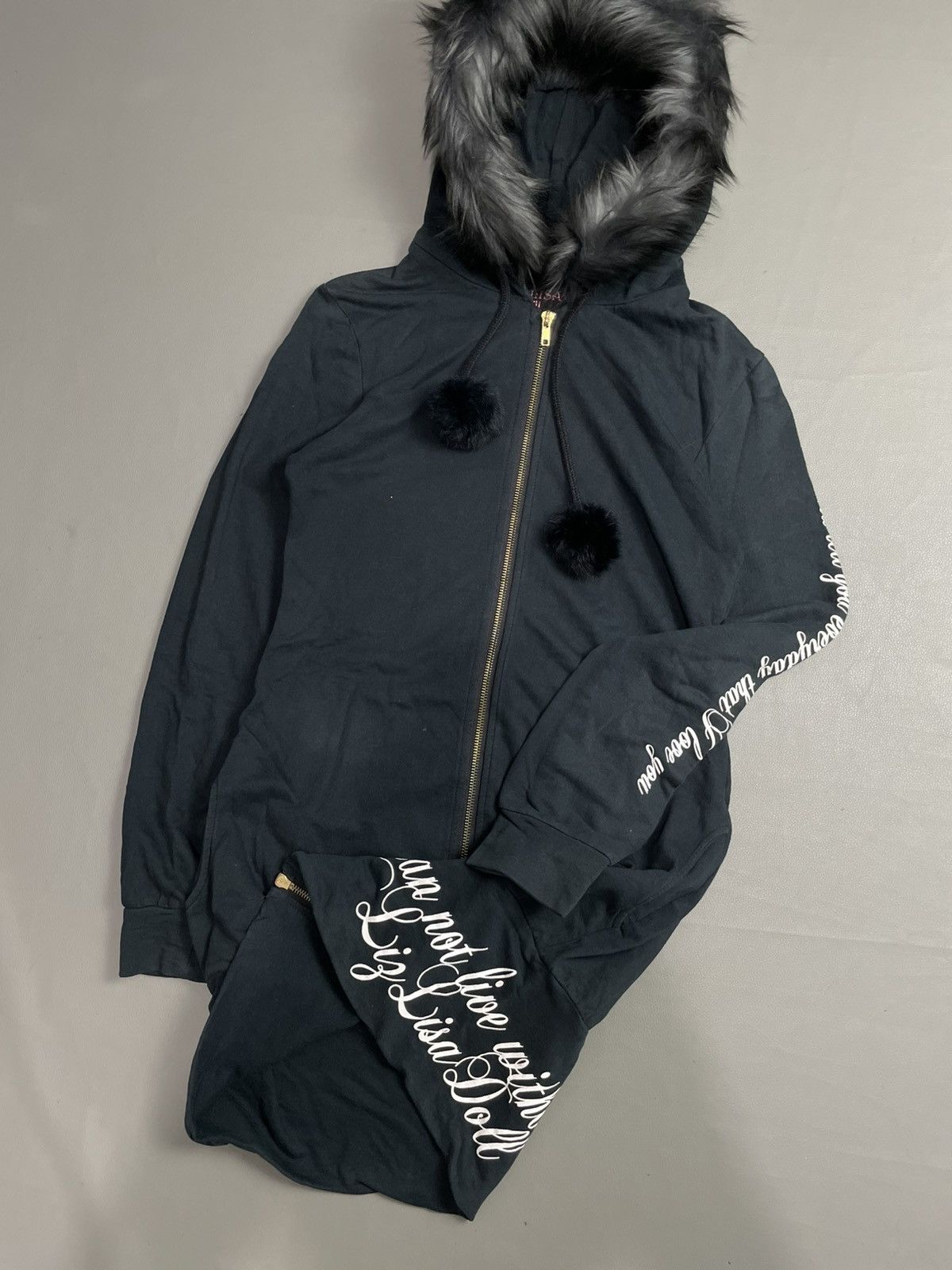 Japanese Brand Lizlisaa Doll Y2k Zip Fur hoodie Size M / US 6-8 / IT 42-44 - 2 Thumbnail