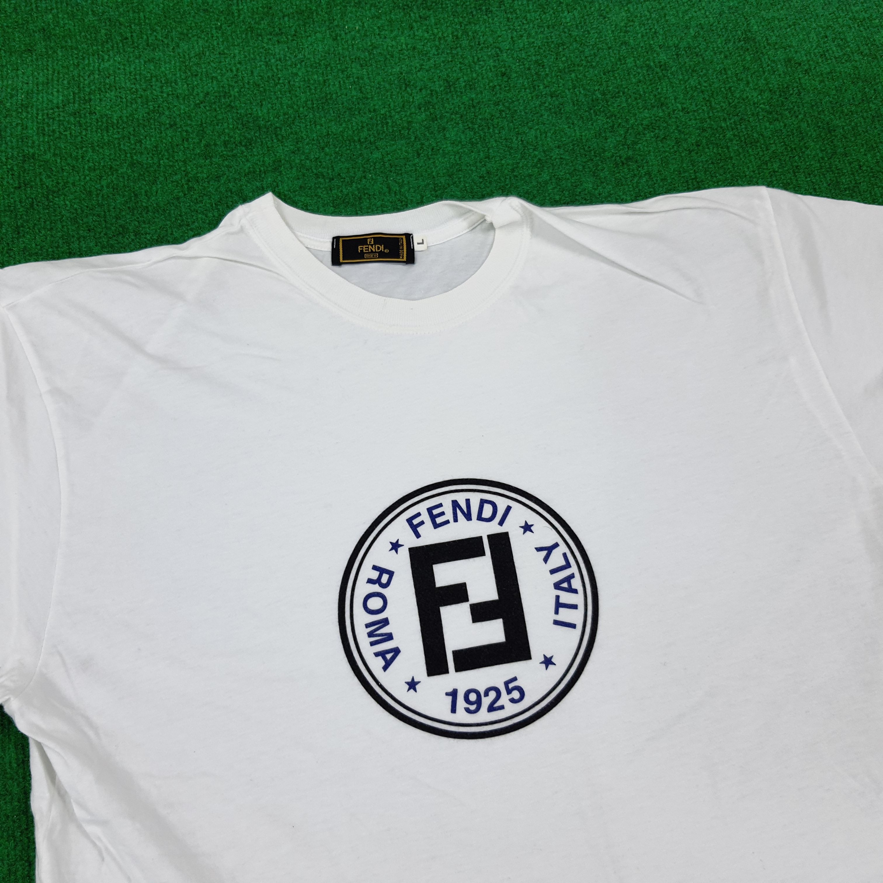 Fendi × Vintage Vintage FENDI Italian Designer Tshirt Size US L / EU 52-54 / 3 - 2 Thumbnail