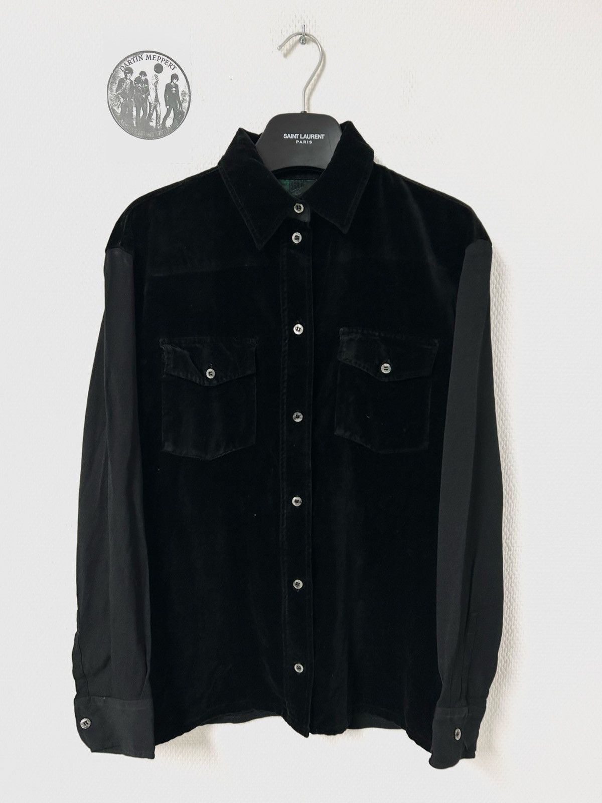 Jean Paul Gaultier 1990s Velvet Western Shirt Size US S / EU 44-46 / 1 - 1 Thumbnail