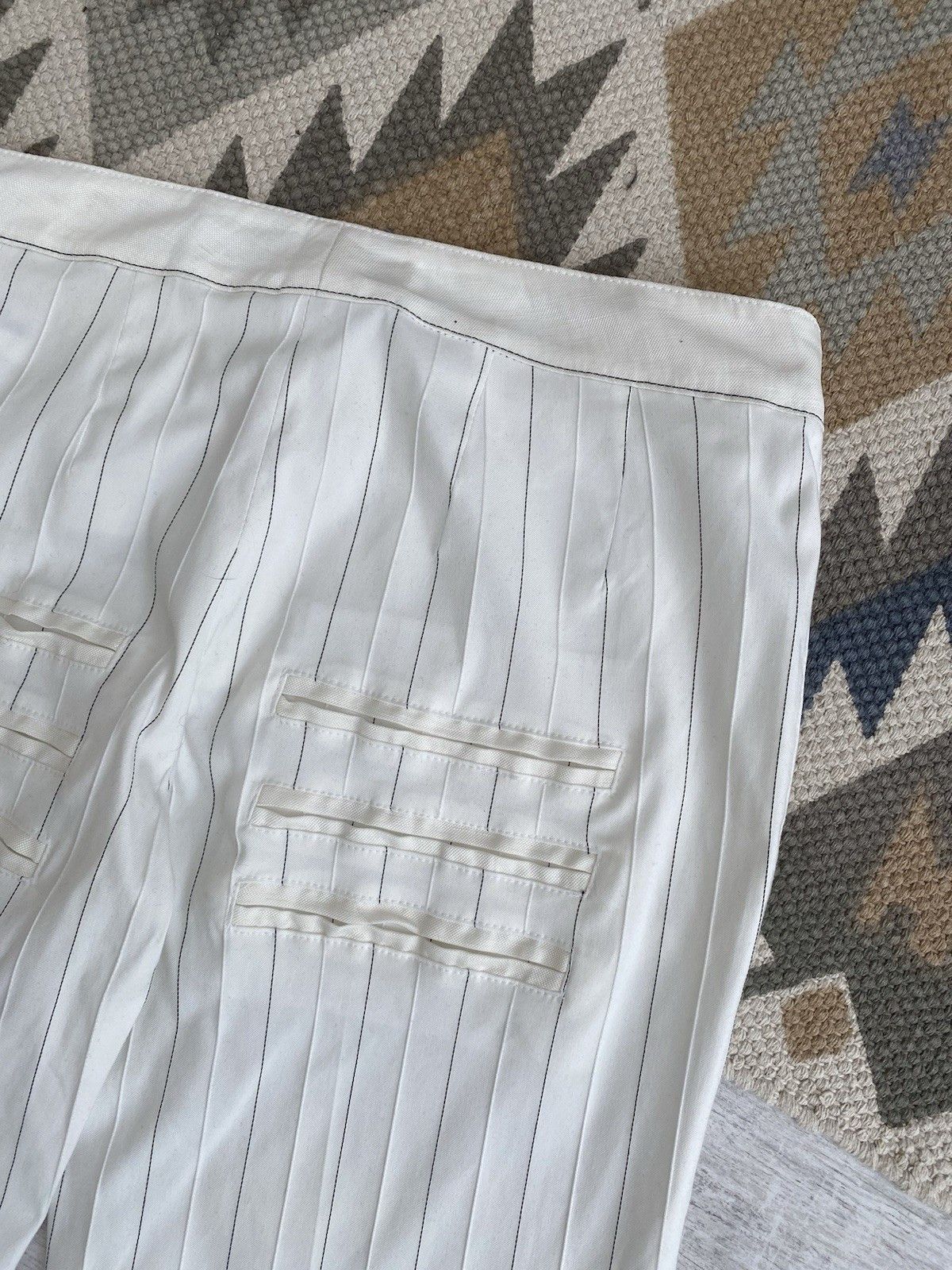 Alexander McQueen Archival Alexander McQueen Womens Striped Trousers Pants Size 29" - 11 Thumbnail