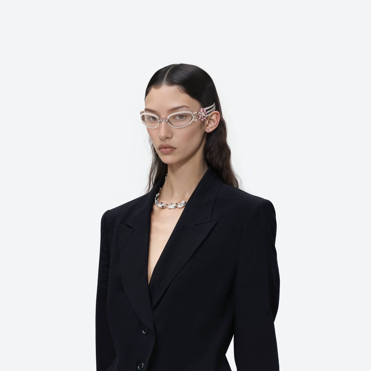 Gentle Monster Bijou De 02 Sunglasses Silver/Clear