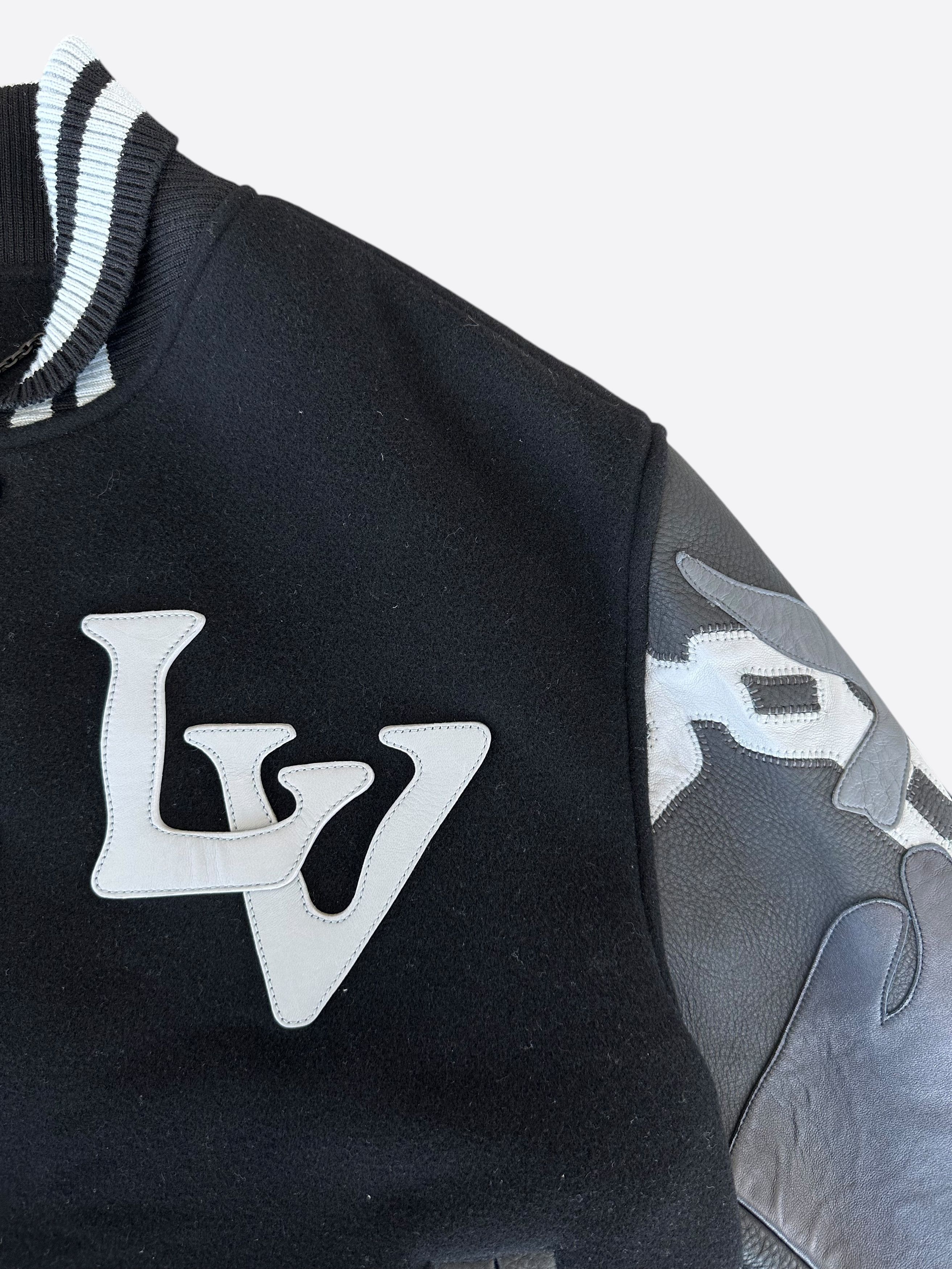 Louis Vuitton Louis Vuitton Black & White Chains Varsity Size US L / EU 52-54 / 3 - 3 Thumbnail