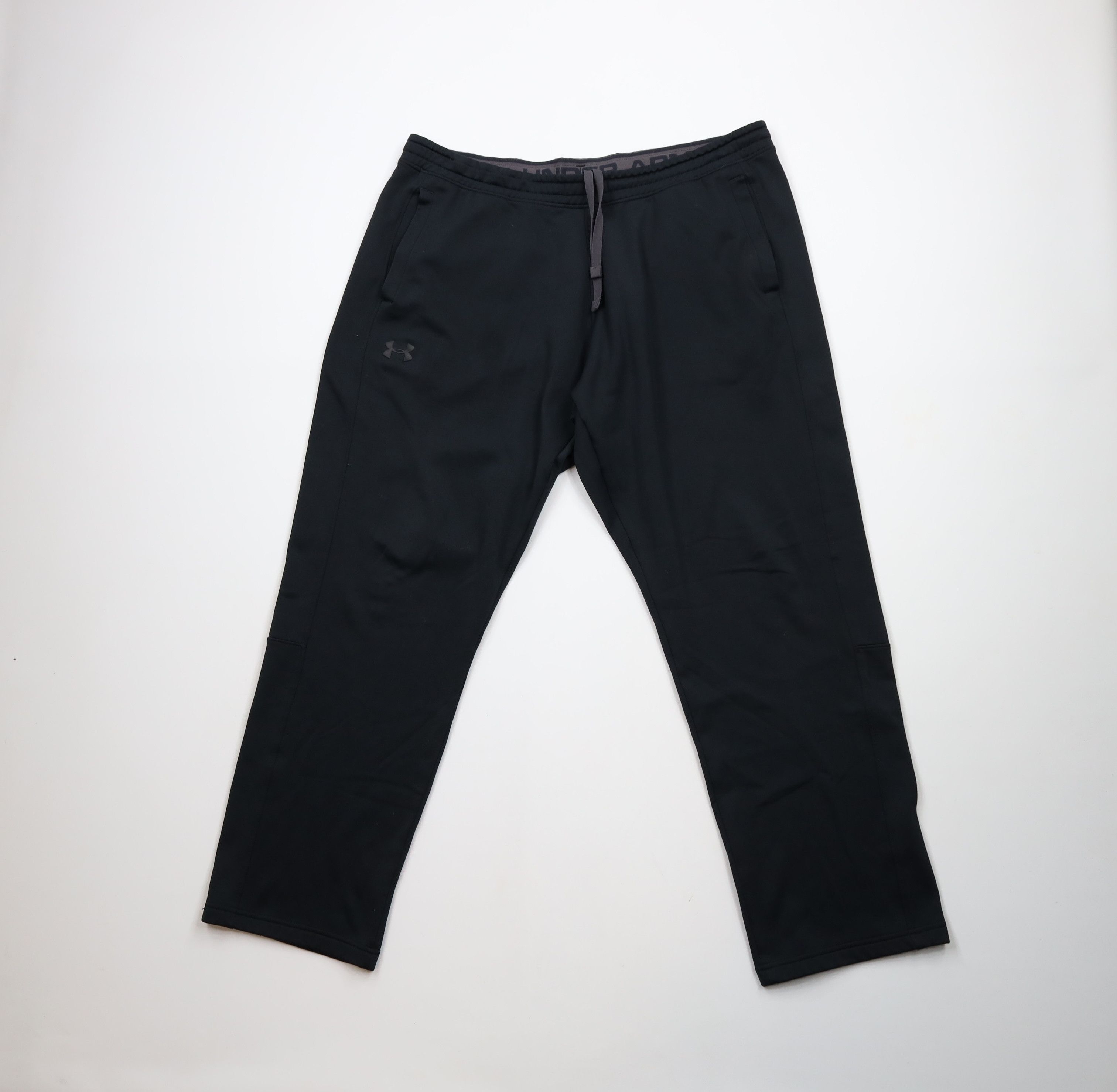 Under Armour × Vintage Y2K Under Armour Loose Fit Wide Leg Sweatpants Black Size US 40 / EU 56 - 1 Thumbnail