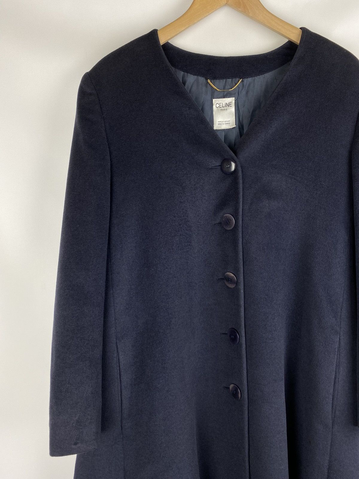 Celine Celine vintage ladies wool coat jacket size ~ 44 Size M / US 6-8 / IT 42-44 - 2 Thumbnail