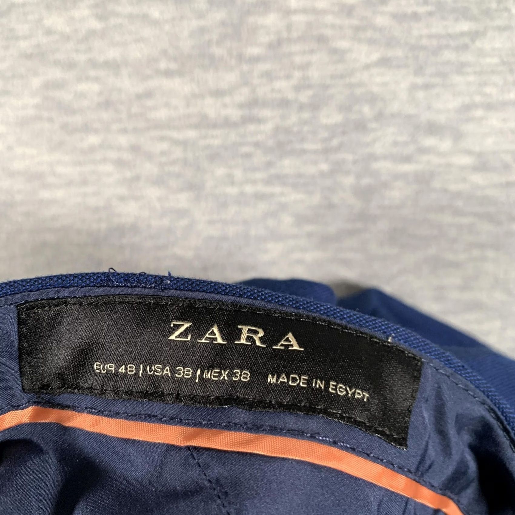Zara Zara Pants Mens 38x31 Blue Slim Fit Dress Trousers Stretch Casual Office Size US 38 / EU 54 - 7 Thumbnail