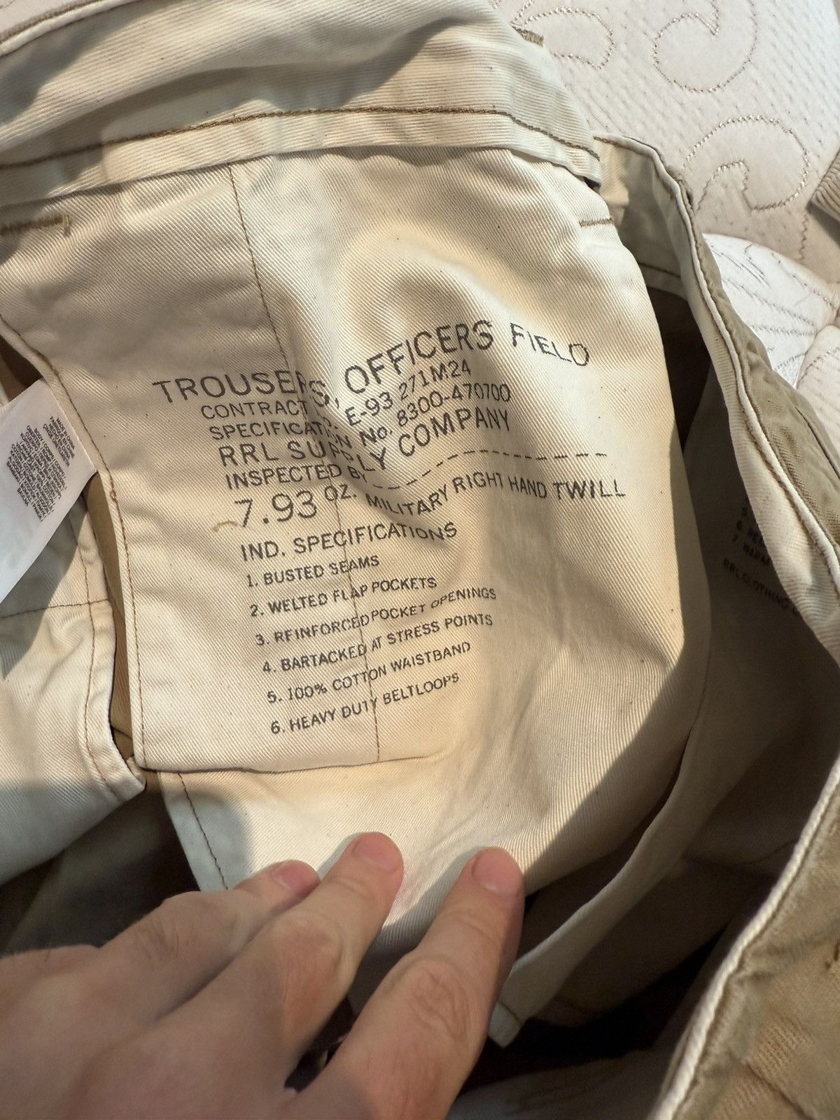 RRL Ralph Lauren RRL Field Chino Size US 34 / EU 50 - 6 Thumbnail