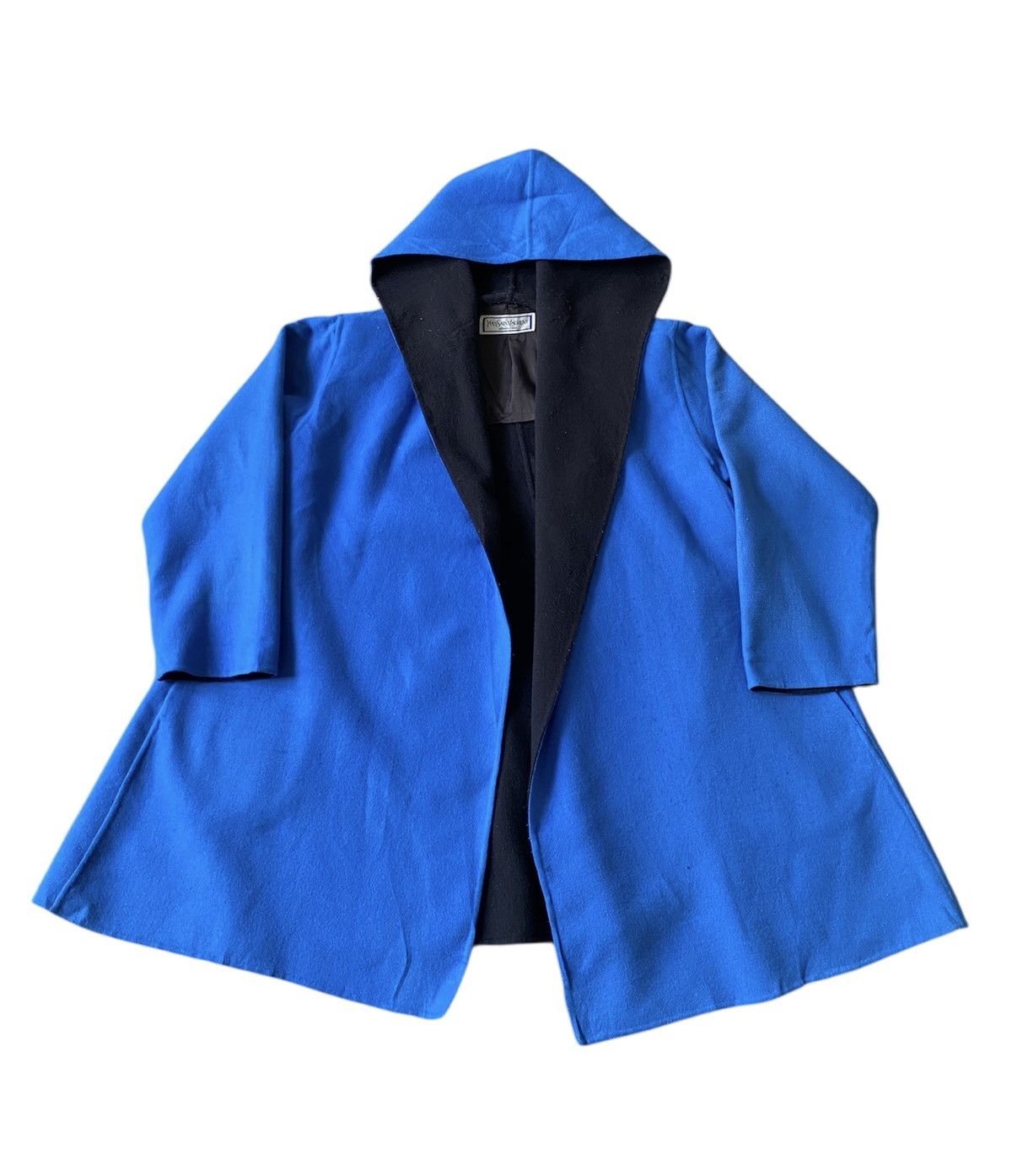 Yves Saint Laurent Vintage 90s Yves Saint Laurent Cloak Cape Wool Jacket Size XXL / US 16-18 / IT 52-54 - 1 Thumbnail