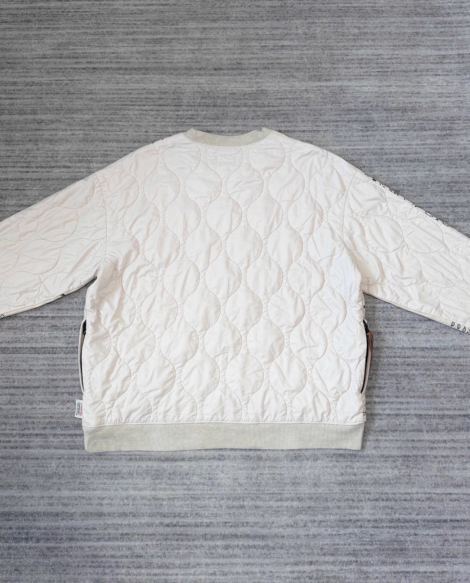 Kapital Kapital Cream Paisley Color Block Padded Sweatshirt Size US S / EU 44-46 / 1 - 3 Thumbnail
