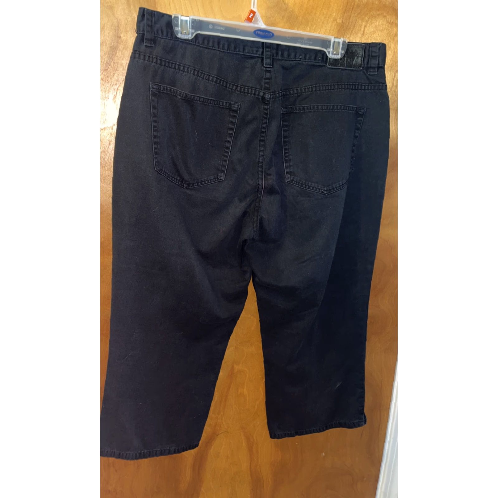 Ralph Lauren Ralph Lauren Jeans Co Women's Capri Pants Crop Mid Calf Black Cotton Size 12 Casual Teenager Girls Size 34" / US 12 / IT 48 - 3 Thumbnail