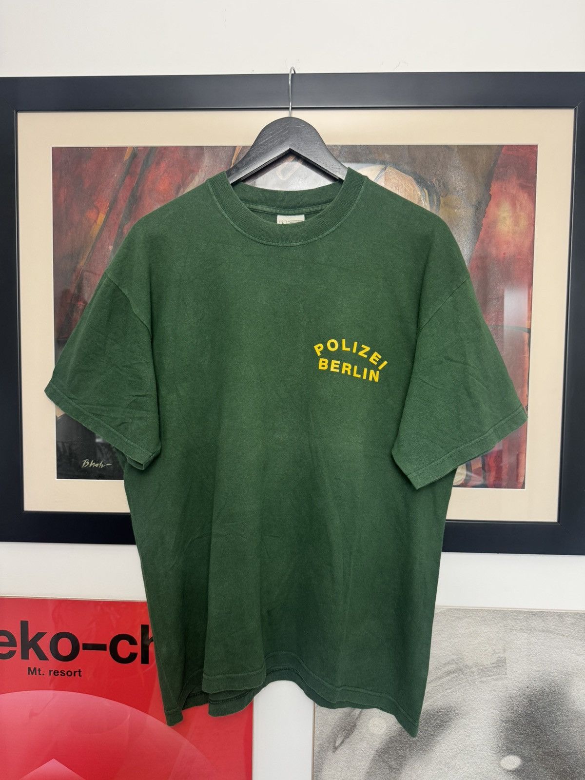 Vintage Polizei German Police Berlin 90s Vintage Tee AvantGarde Hype Size US L / EU 52-54 / 3 - 1 Thumbnail