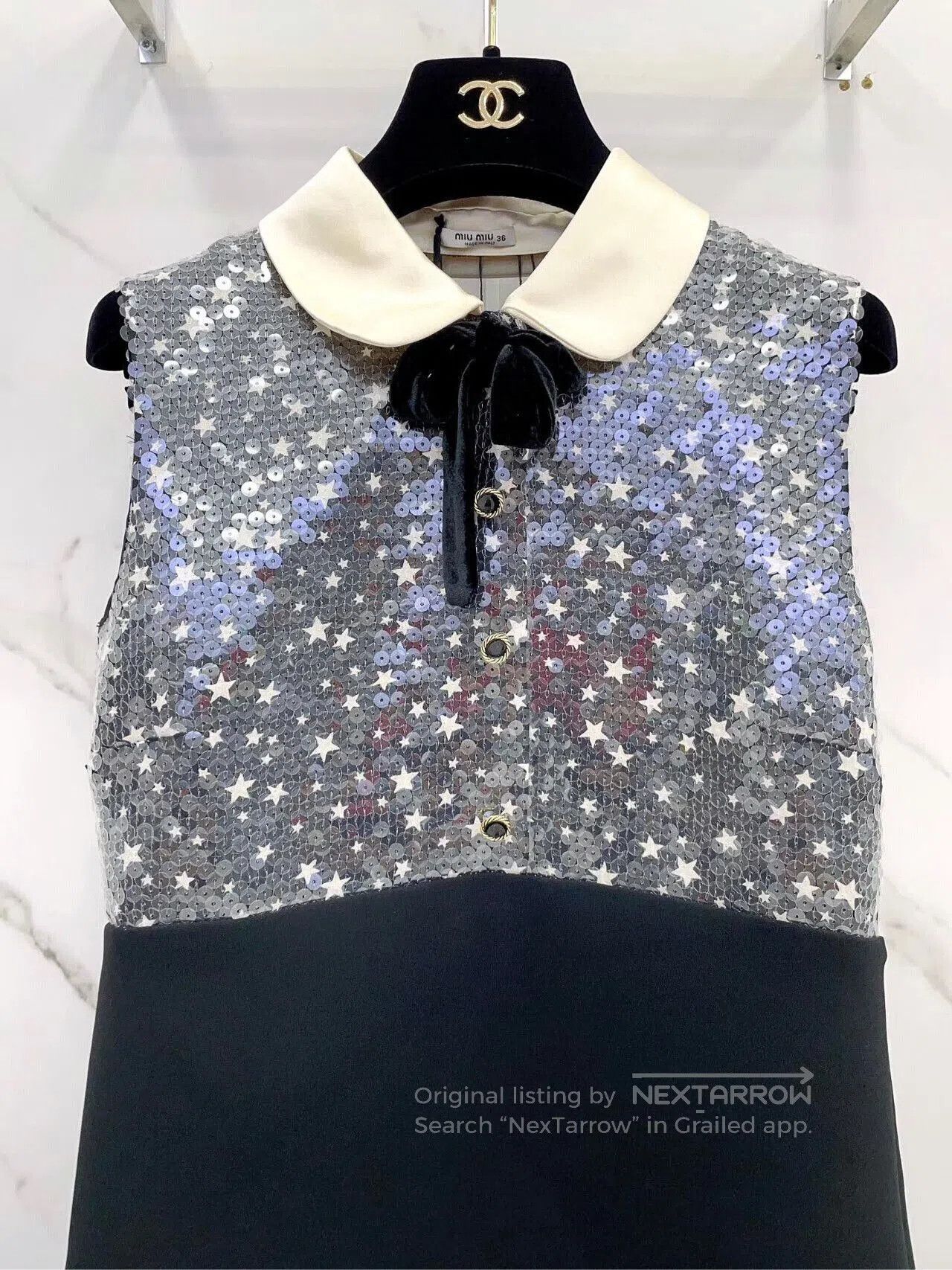Miu Miu miu miu star sequined dress. Size US 36 / EU 52 - 3 Thumbnail