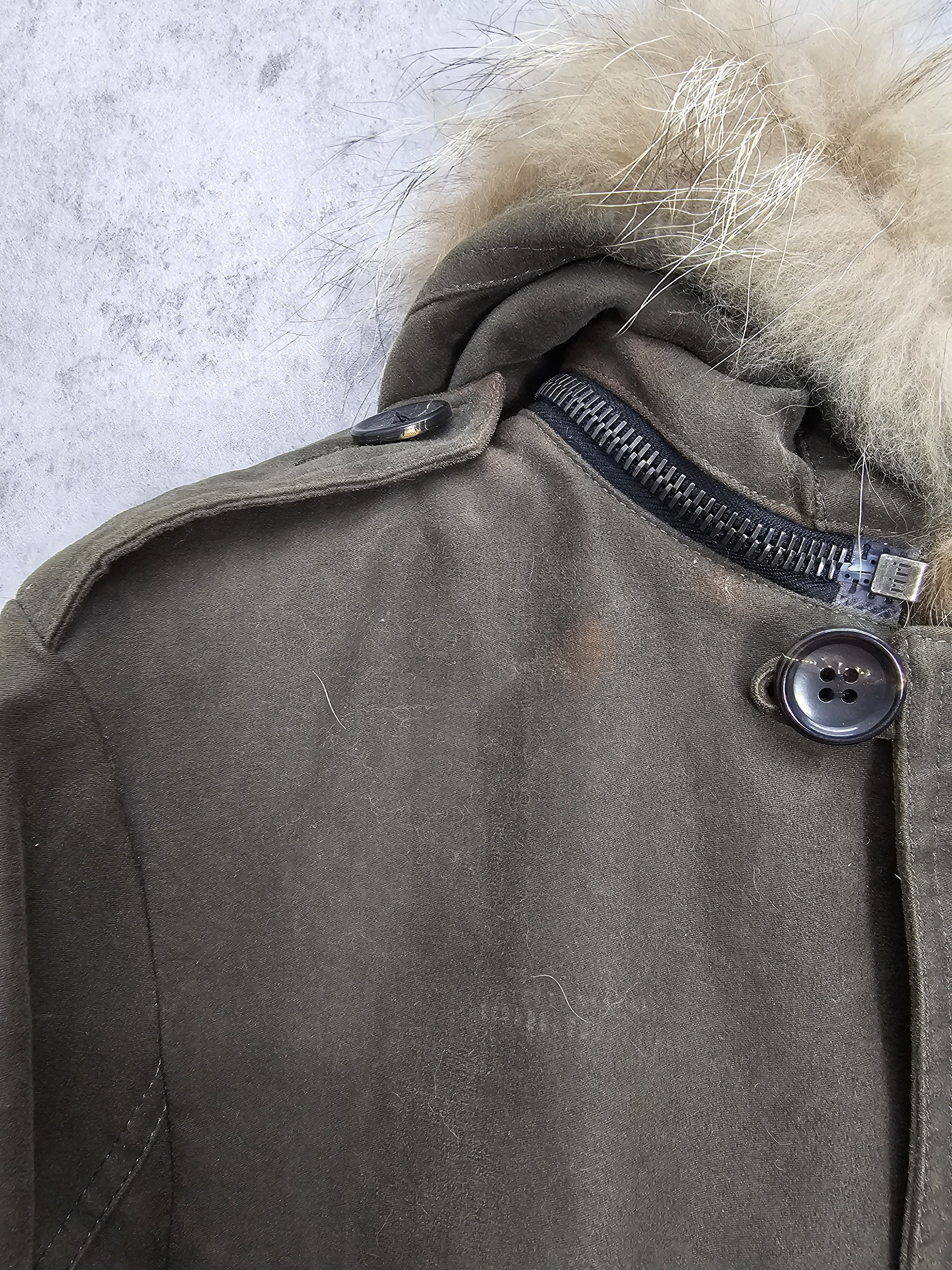 Japanese Brand × Shellac SHELLAC Riri Zipper Waxed Cotton Bomber Sherpa Jacket J0069 Size US M / EU 48-50 / 2 - 7 Thumbnail