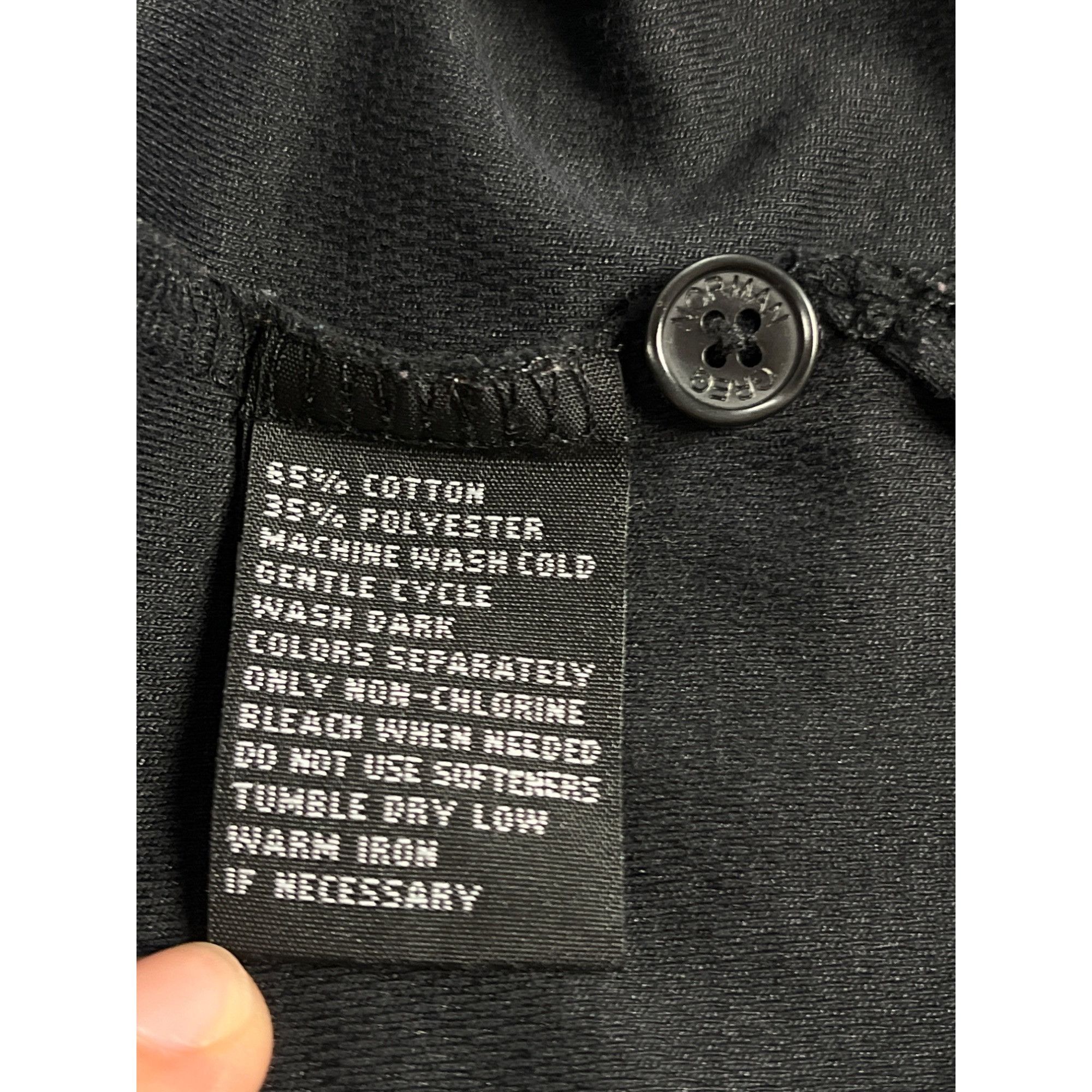 Greg Norman Greg Norman Mens Casual Black Polo Shirt Size L SKU 7113 Size US L / EU 52-54 / 3 - 7 Thumbnail