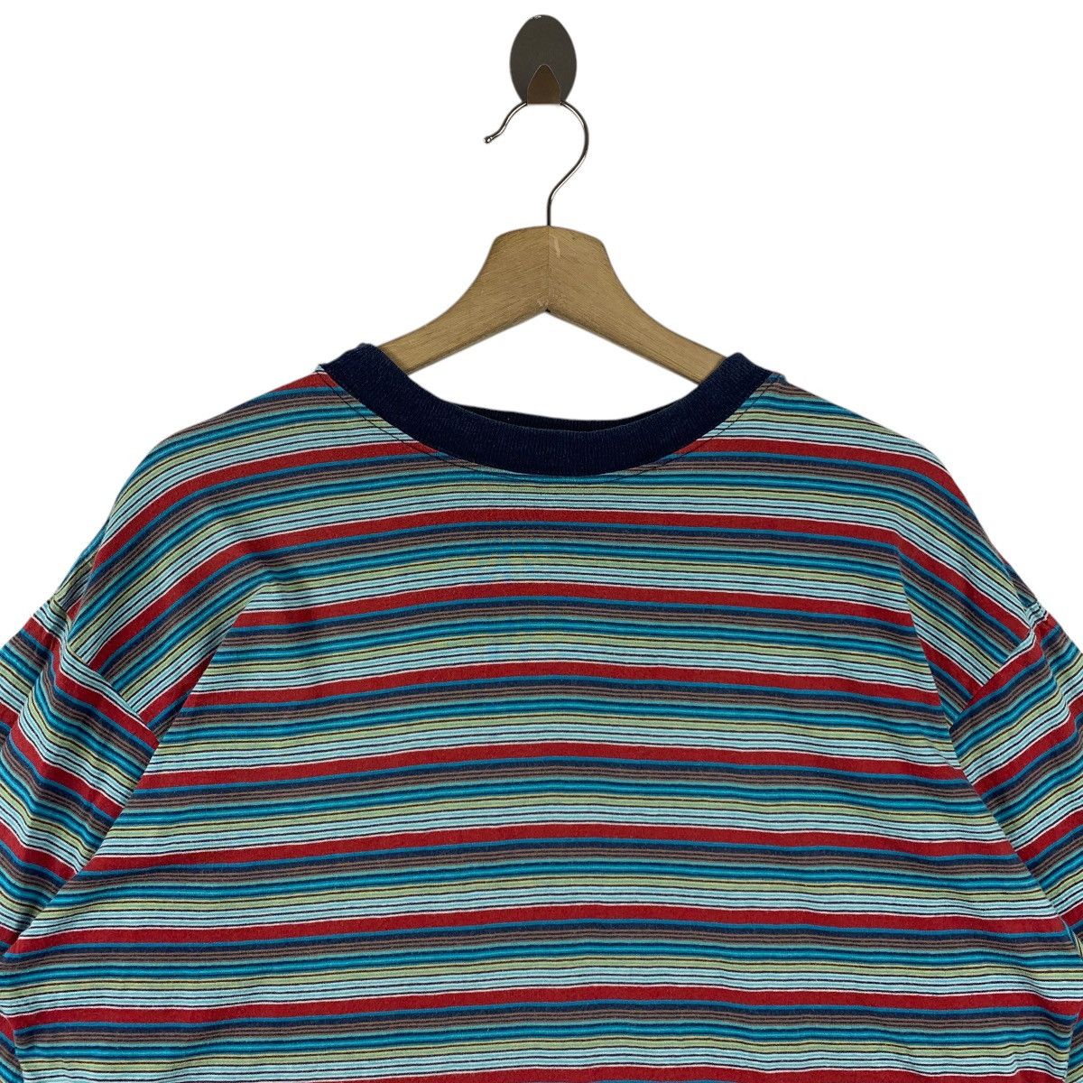 Japanese Brand × Vintage Vintage STOCK BADILAY By octupus army stripe tee Size US L / EU 52-54 / 3 - 2 Thumbnail
