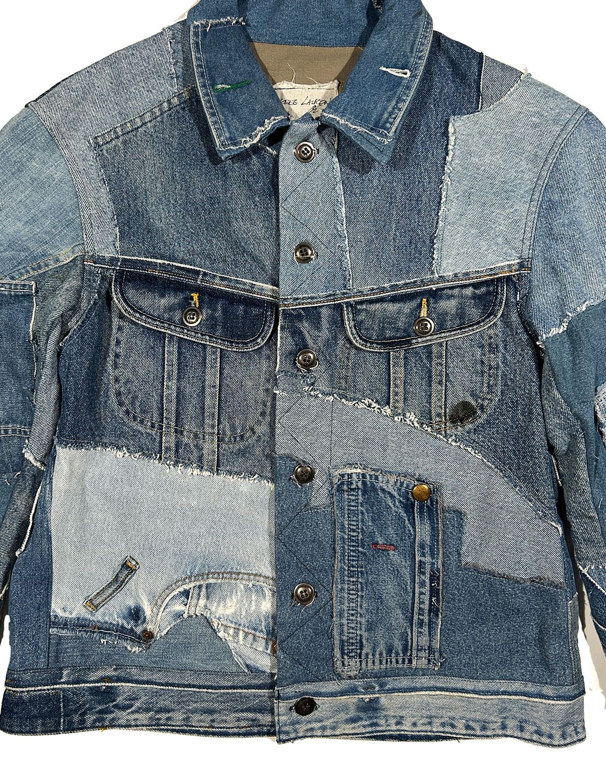 Greg Lauren GREG LAUREN RECONSTRUCTED DENIM JACKET Size US L / EU 52-54 / 3 - 3 Thumbnail