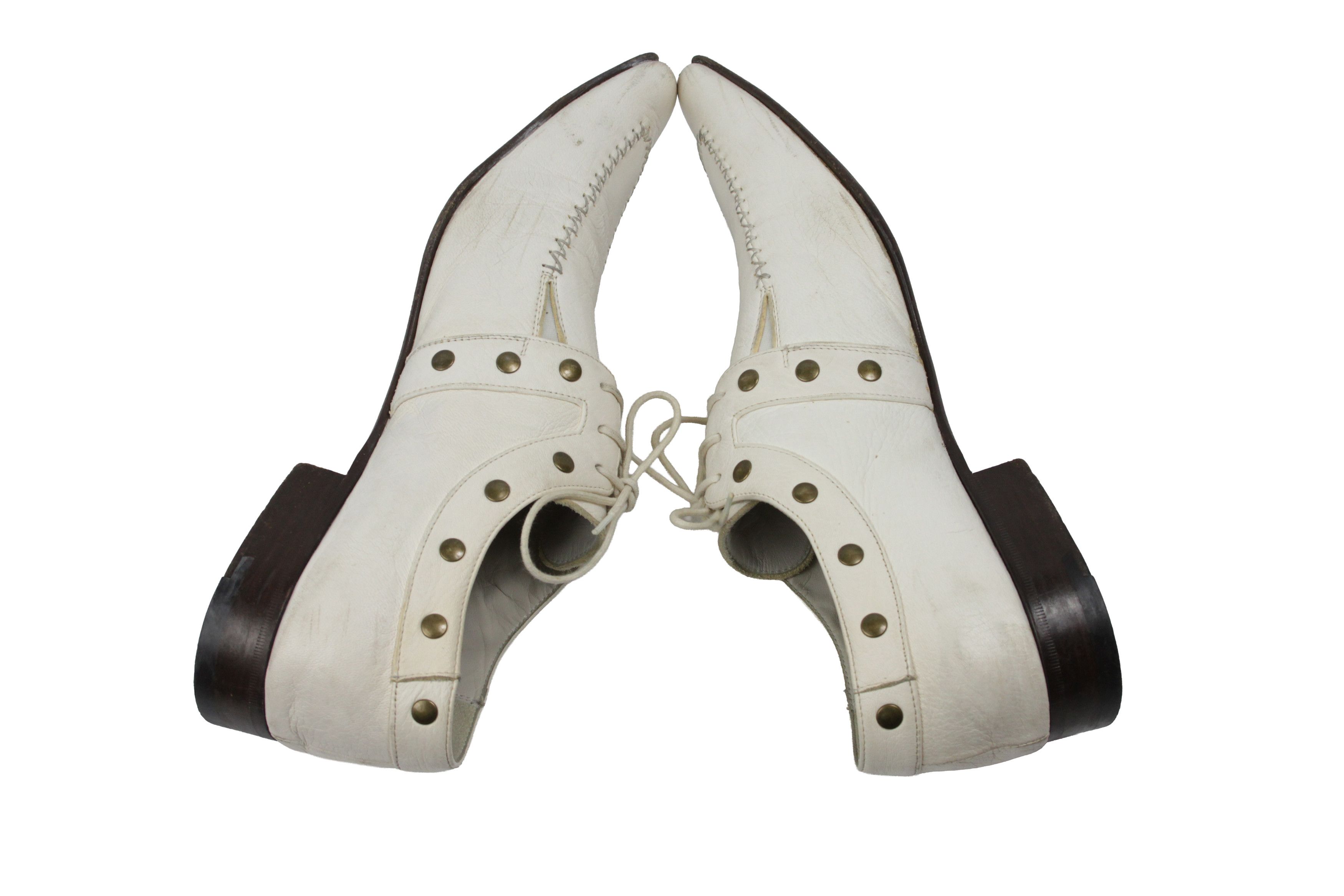 Paciotti 00S Y2K Avant Garde Studded Leather Derby Vintage Size US 11.5 / EU 44-45 - 9 Thumbnail