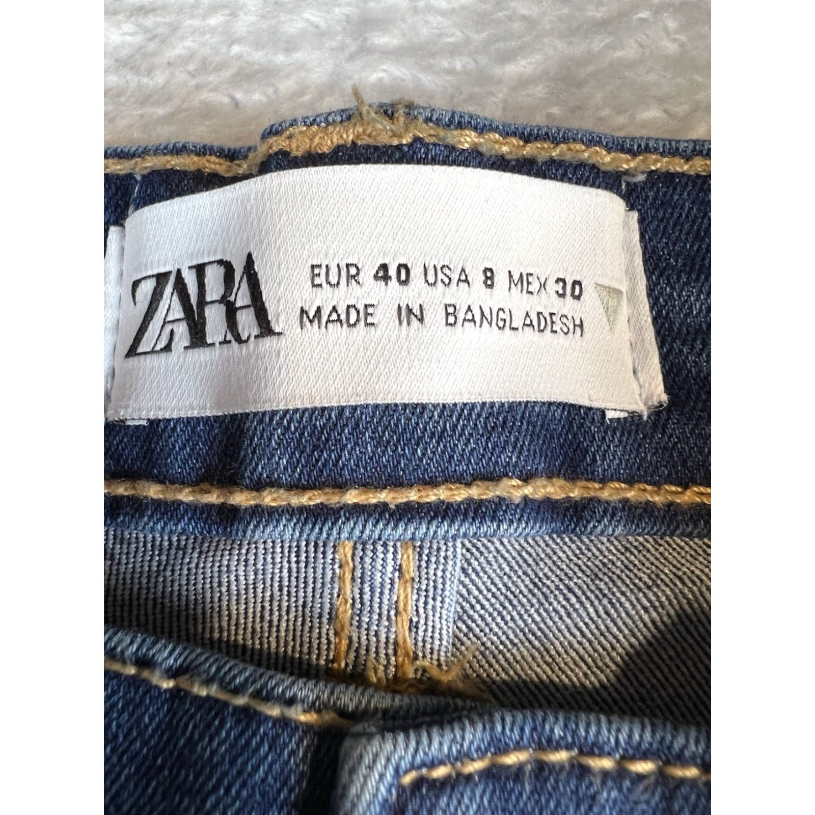 Zara Zara Skinny Jeans Womens Size 8 26x27 Blue Dark Wash City Preppy Slim Stretch Jeans Womens Size 8 blue City Jeans Size 30" / US 8 / IT 44 - 7 Thumbnail
