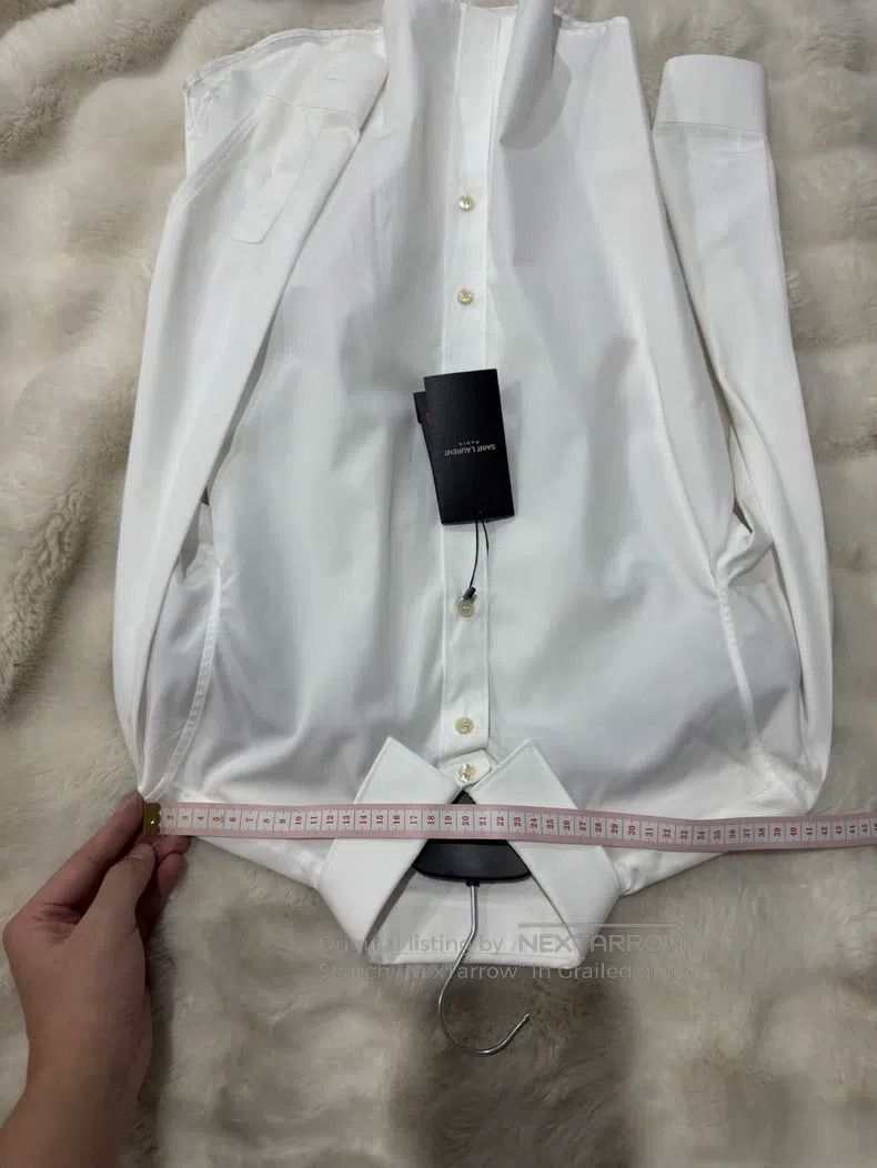 Saint Laurent Paris Saint Laurent Paris Pure White Shirt Size XS / US 0-2 / IT 36-38 - 5 Thumbnail