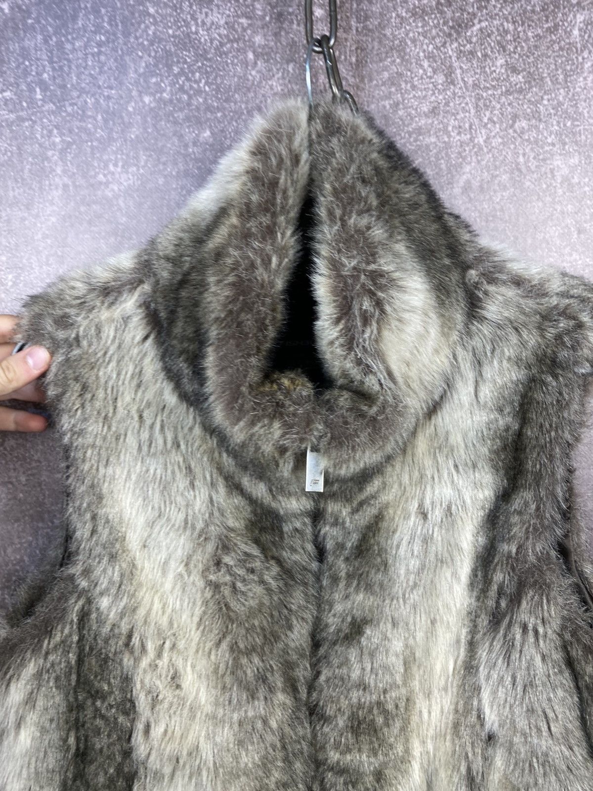 If Six Was Nine Y2K Vintage 90s Faux Fur vest Opium LGB style Avant-garde Size M / US 6-8 / IT 42-44 - 4 Thumbnail