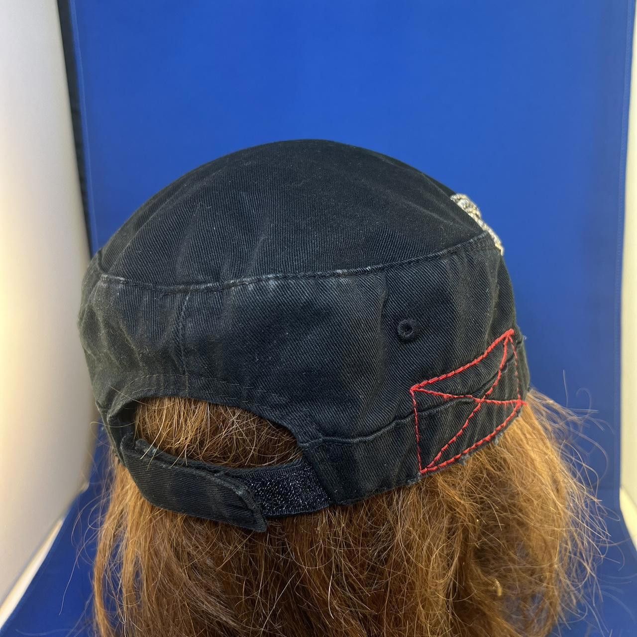 Other Stylish y2k Black Cap with Rhinestone Embellishment Size ONE SIZE - 5 Thumbnail
