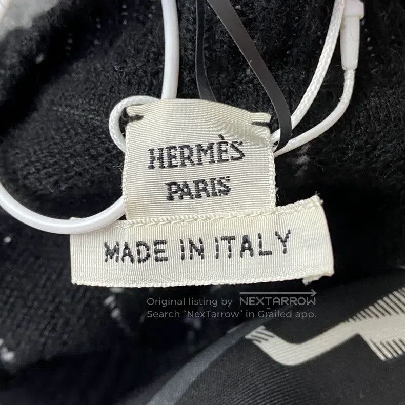 Hermes Hermes Black Pig Nose Printed Knit Top Size XS / US 0-2 / IT 36-38 - 4 Thumbnail