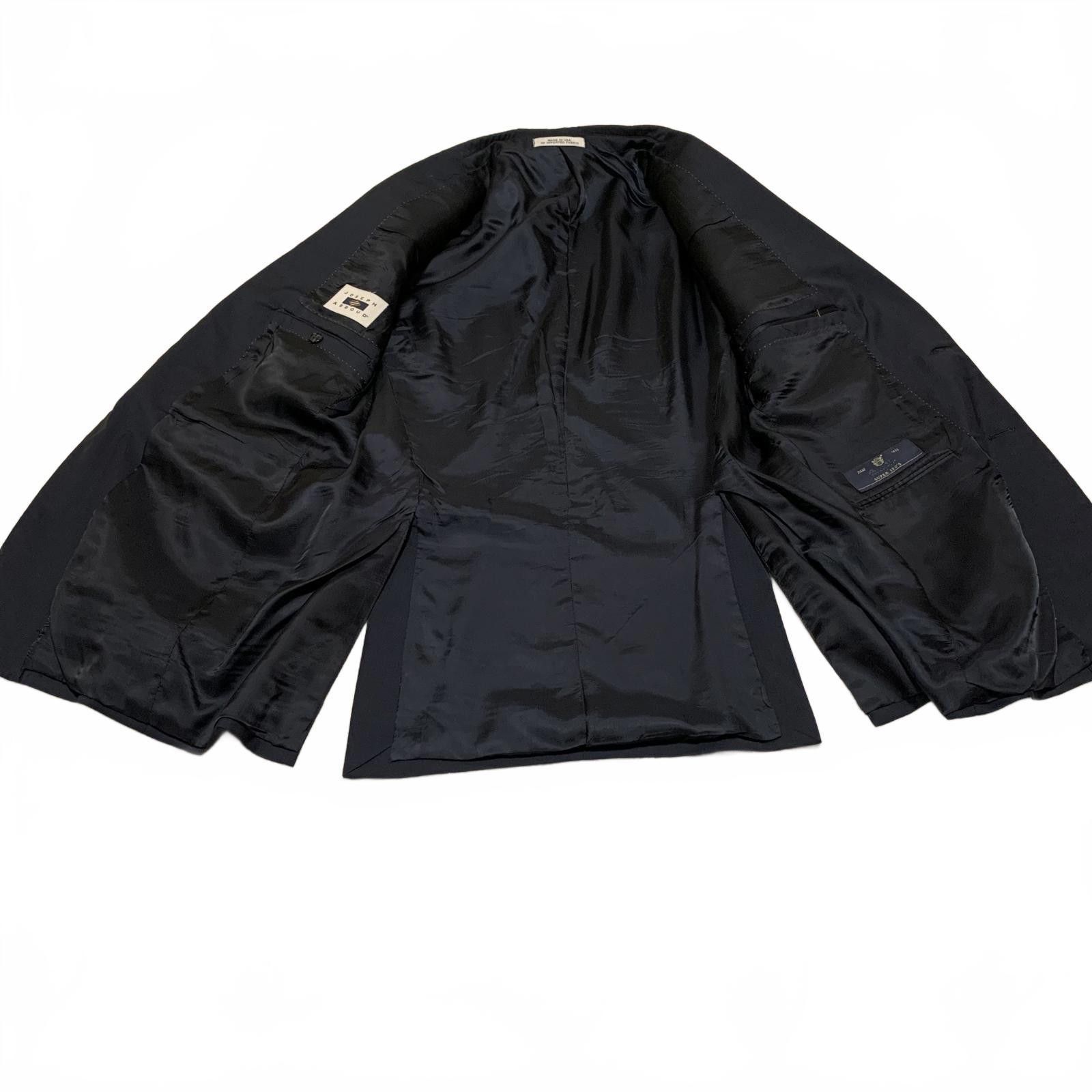 Joseph Abboud VTG Joseph Abboud 40L Black Wool Blazer Made in USA Size 40L - 4 Thumbnail