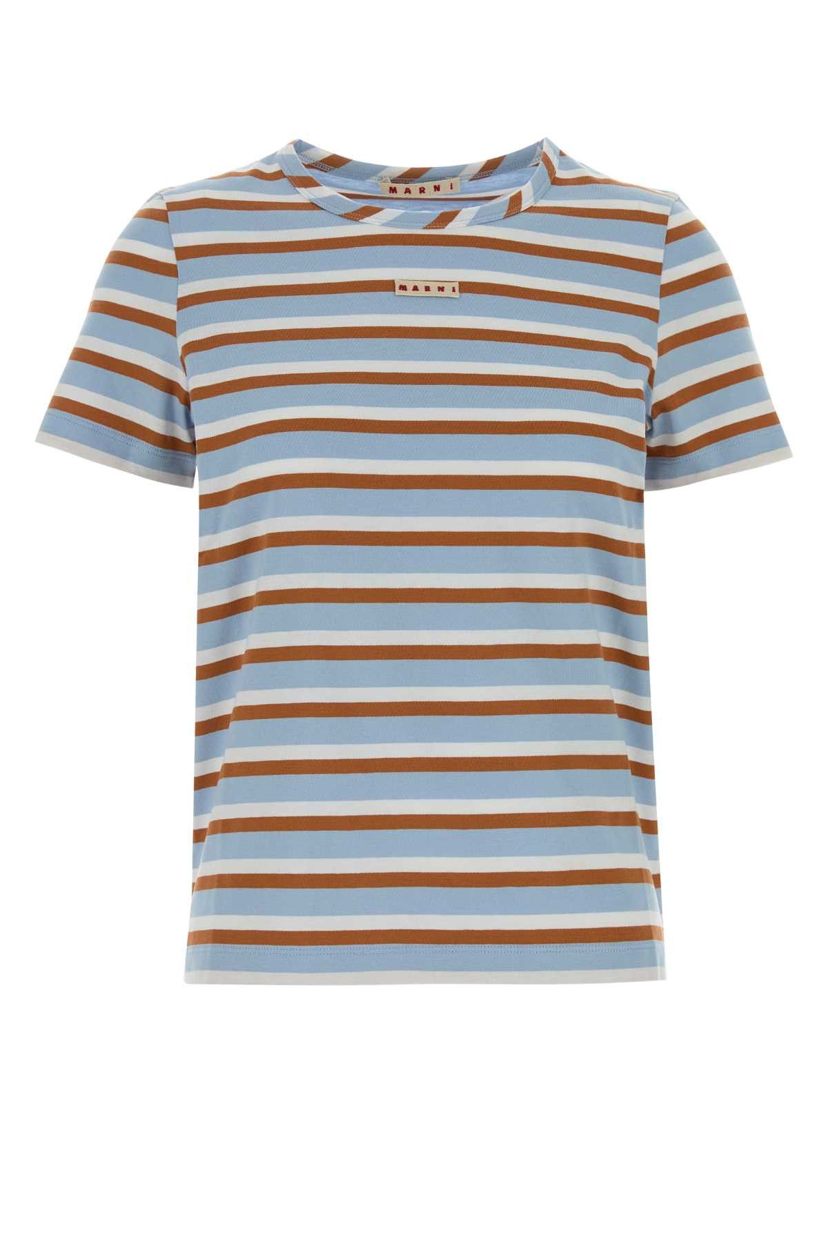 Marni Embroidered Jersey T-Shirt Size XS / US 0-2 / IT 36-38 - 1 Thumbnail