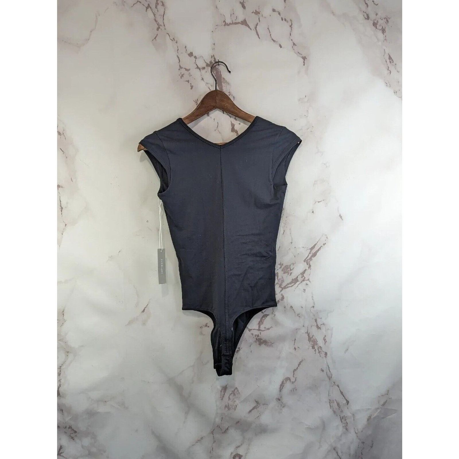 Everlane Everlane Bodysuit Women XS Black Thong Short Ballet Supima Size XS / US 0-2 / IT 36-38 - 5 Thumbnail