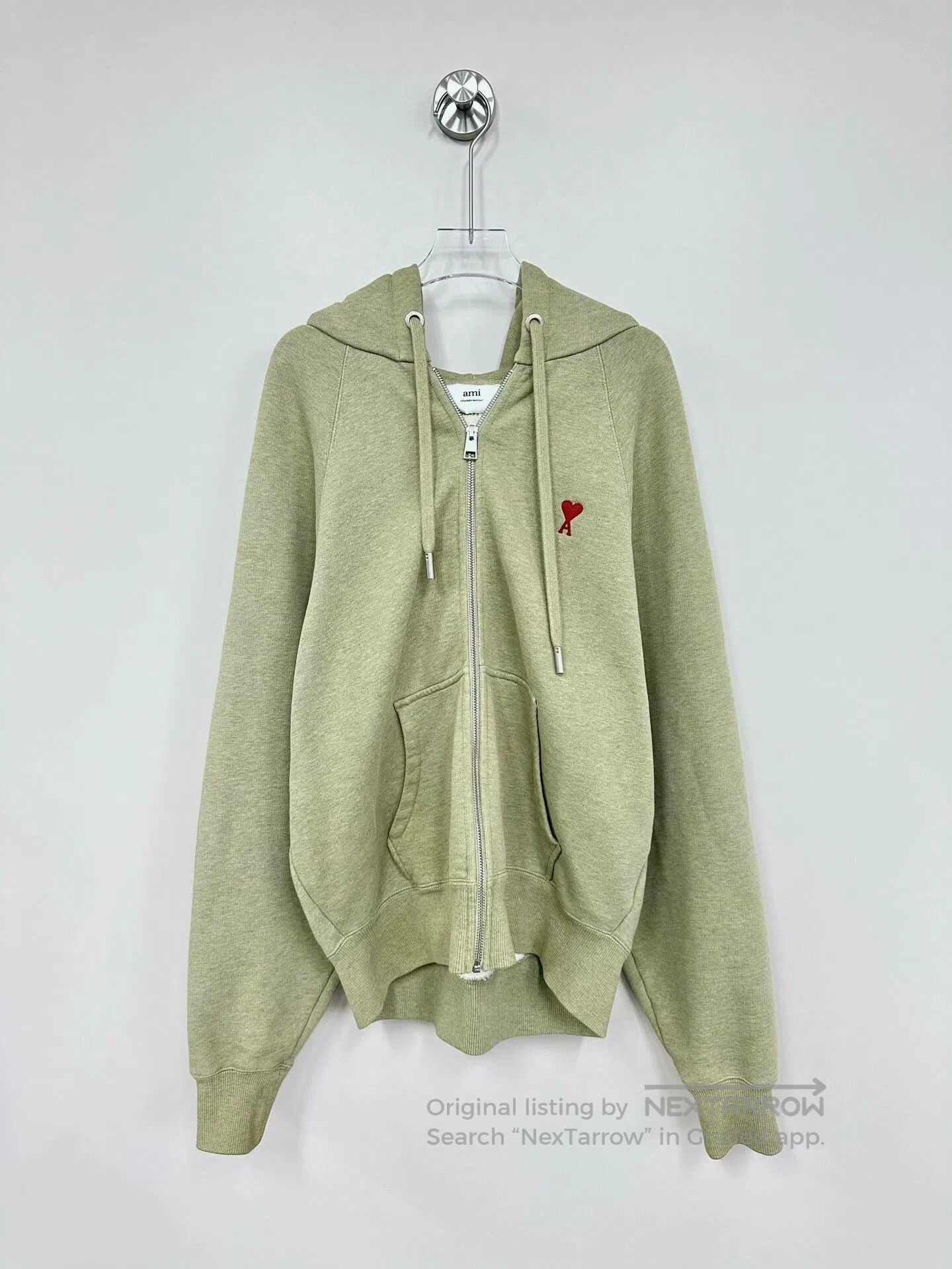 Sebastien Ami Ami Paris Green Hoodie with Heart Embroidery. Size US M / EU 48-50 / 2 - 1 Thumbnail