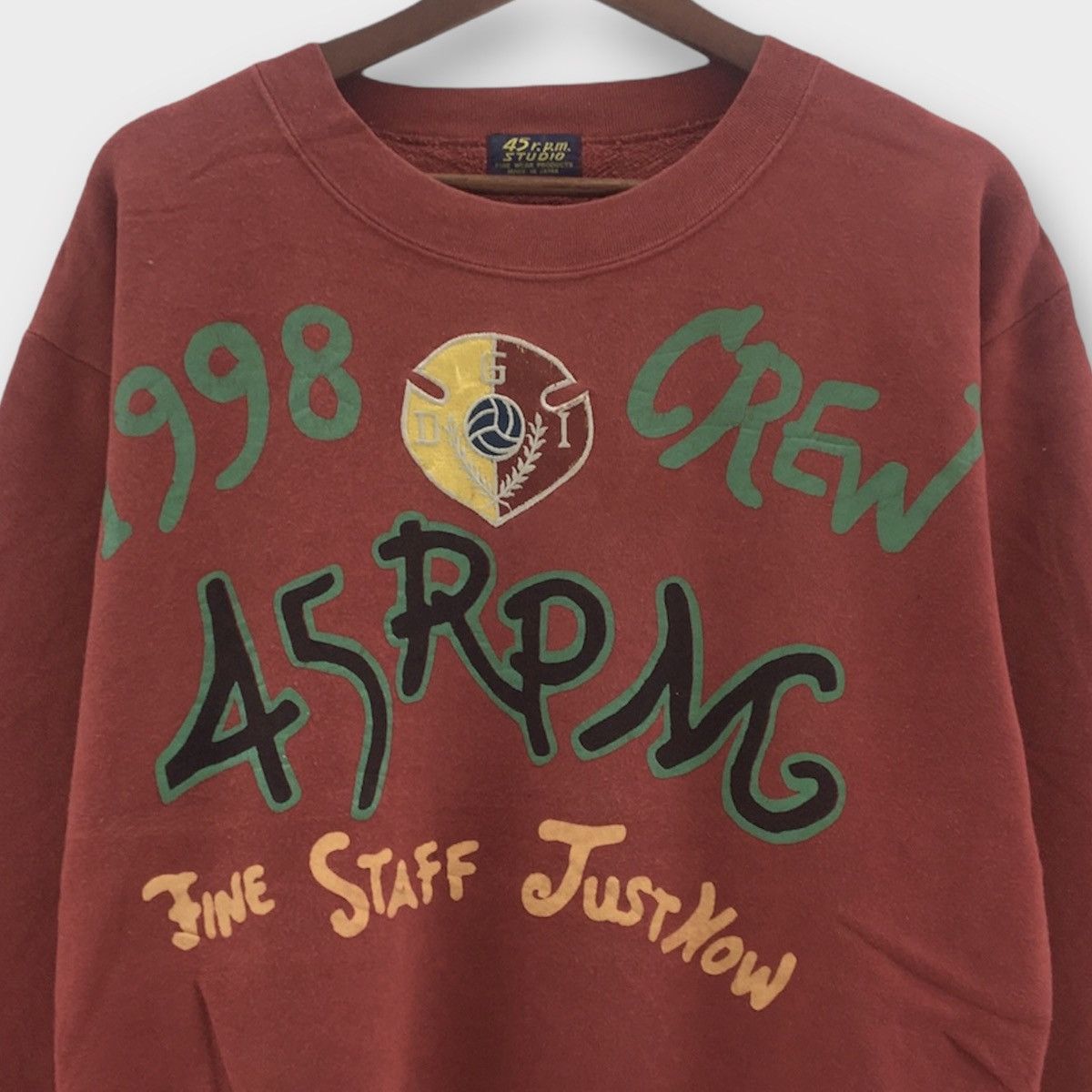 45rpm × Vintage Vintage 1998 45 RPM Studio Crewneck Made In Japan Size US S / EU 44-46 / 1 - 4 Thumbnail