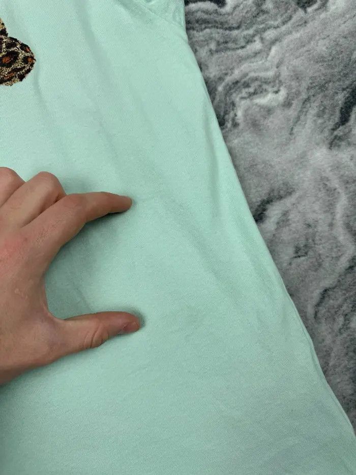 Palm Angels Palm Angels Leopard Bear T-Shirt Men Size M Green Mint Size US M / EU 48-50 / 2 - 7 Thumbnail