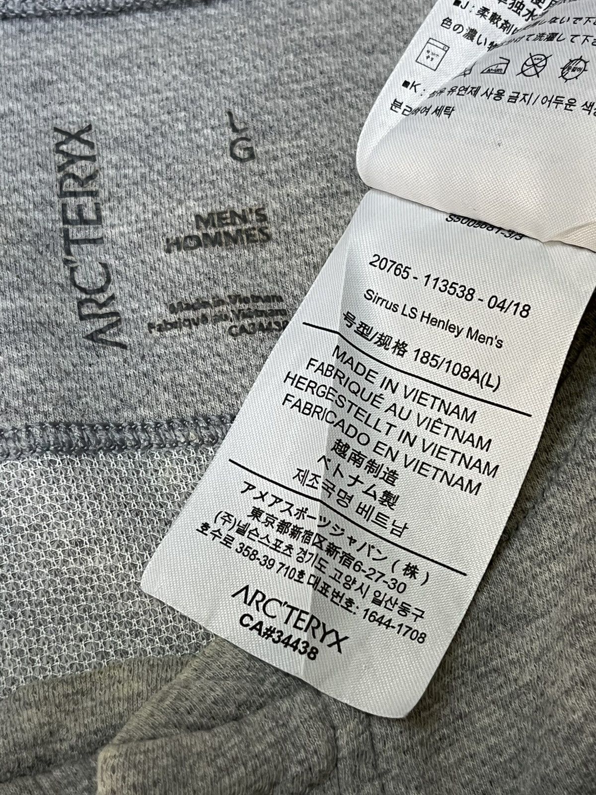 NICE🔥ARC’TERYX SIRRUS LS HENLEY MEN’S LONG SLEEVE SHIRT