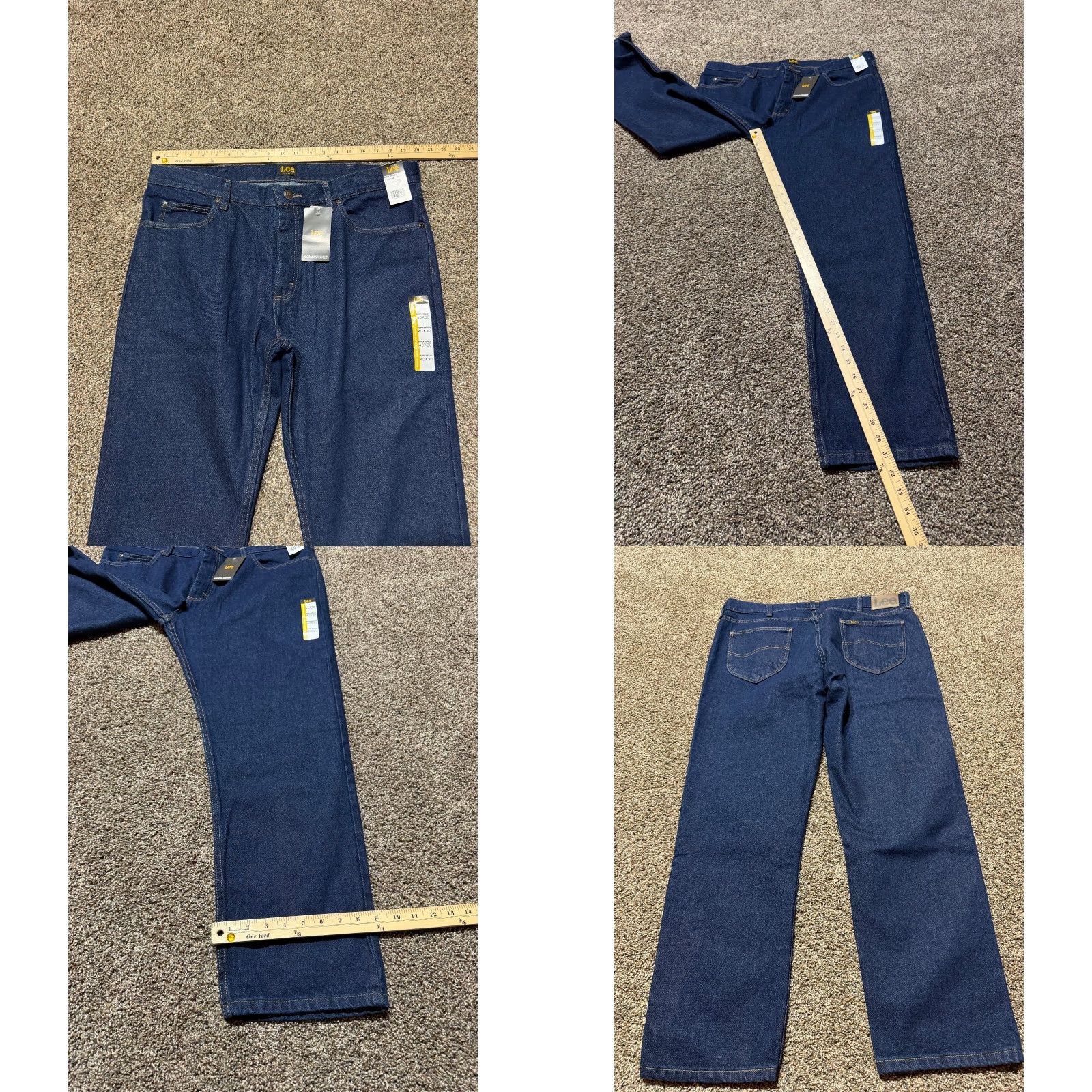 Lee Lee Men Jeans Size 40 Blue Denim NEW Straight Fit 40X30 Jeans Size US 40 / EU 56 - 8 Thumbnail