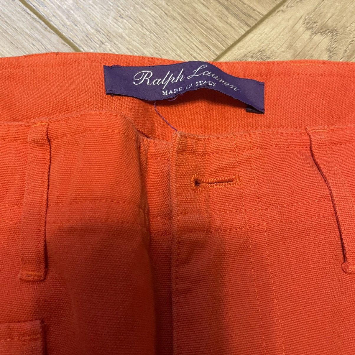 Ralph Lauren Purple Label Ralph Lauren Purple Label Silk Orange Cargo Trousers Size 30" / US 8 / IT 44 - 6 Thumbnail