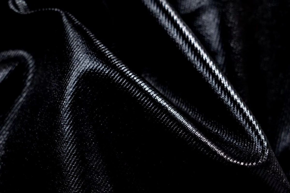 Japanese Brand × Vintage Elastic Waist Glossy Black Pu Leather RO Style Pants Size US 31 - 5 Thumbnail