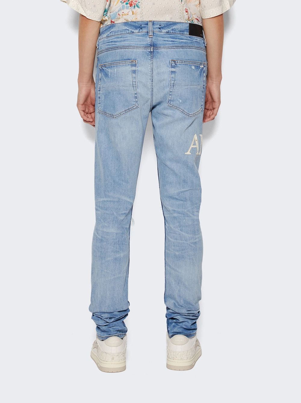 Amiri o1s1wg110525 Boucle Logo Mx1 Jeans in Blue Size US 30 / EU 46 - 5 Thumbnail
