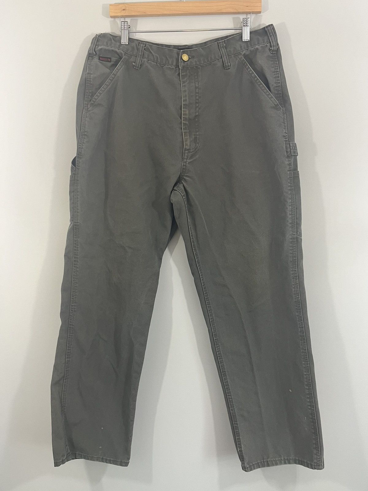 Vintage Distressed Flame Faded Carpenter Skate Pants Size US 38 / EU 54 - 4 Thumbnail
