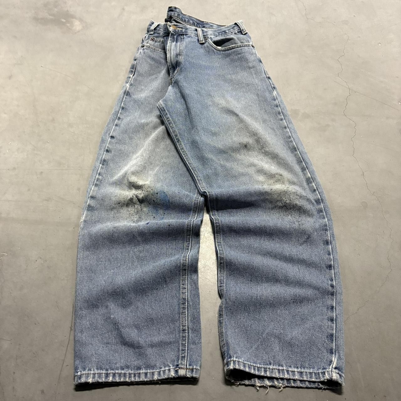 Vintage Crazy Vintage Y2K/2000s Baggy Skater Medium Blue Wash Denim Jeans! Size US 36 / EU 52 - 3 Thumbnail