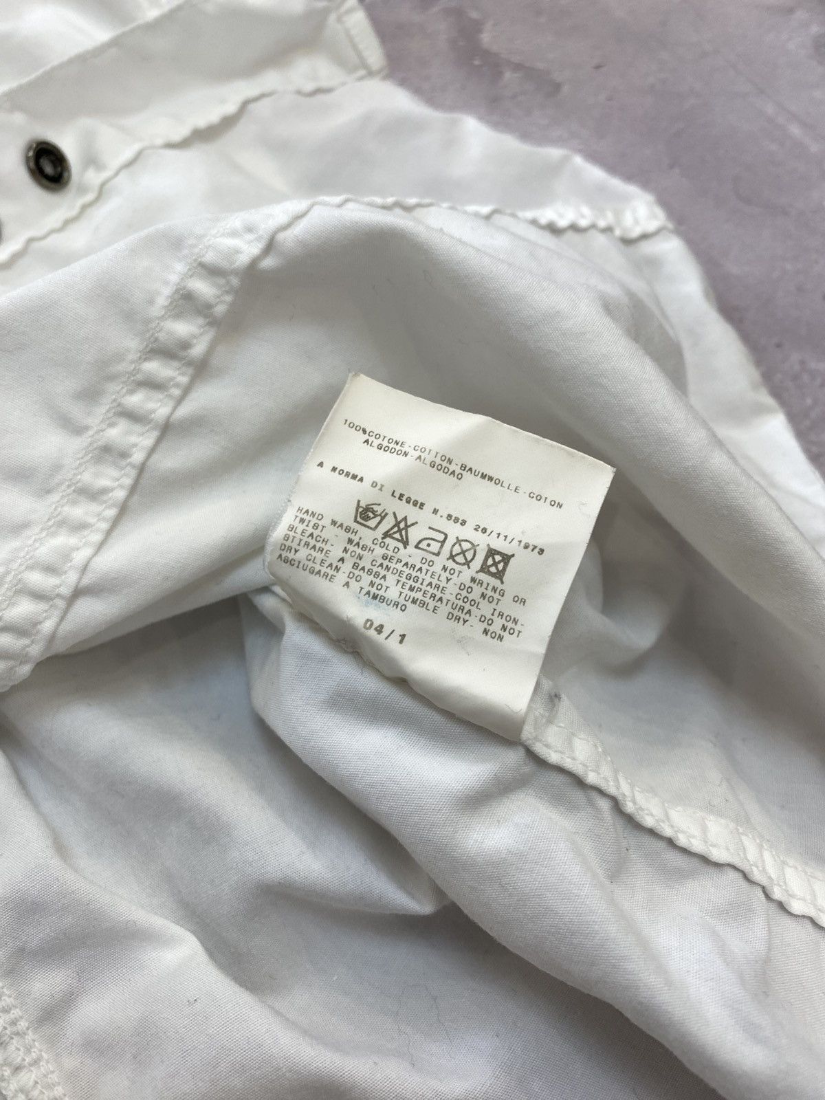 Vintage Vintage Versace Metal Buttons Shirt Long Sleeve Size L / US 10 / IT 46 - 9 Thumbnail