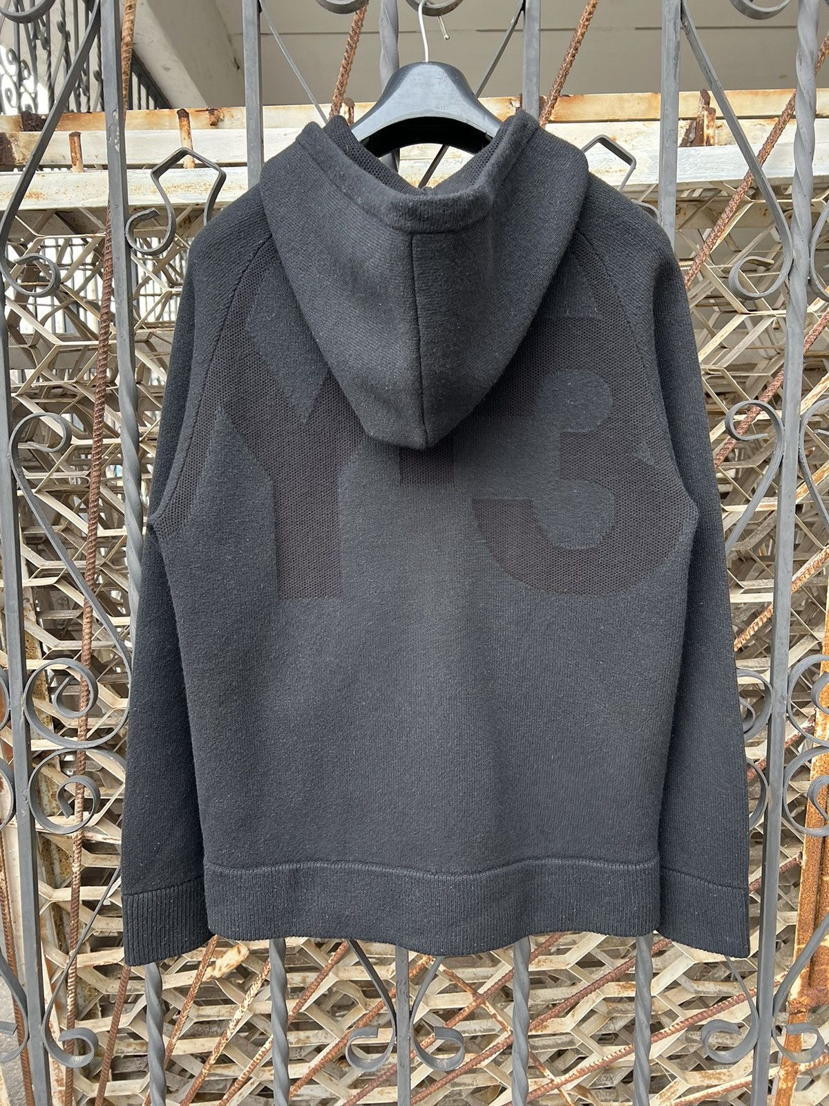 Adidas Yohji Yamamoto Y-3 Zip Hoodie Wool Big Logo rare Size US M / EU 48-50 / 2 - 6 Thumbnail