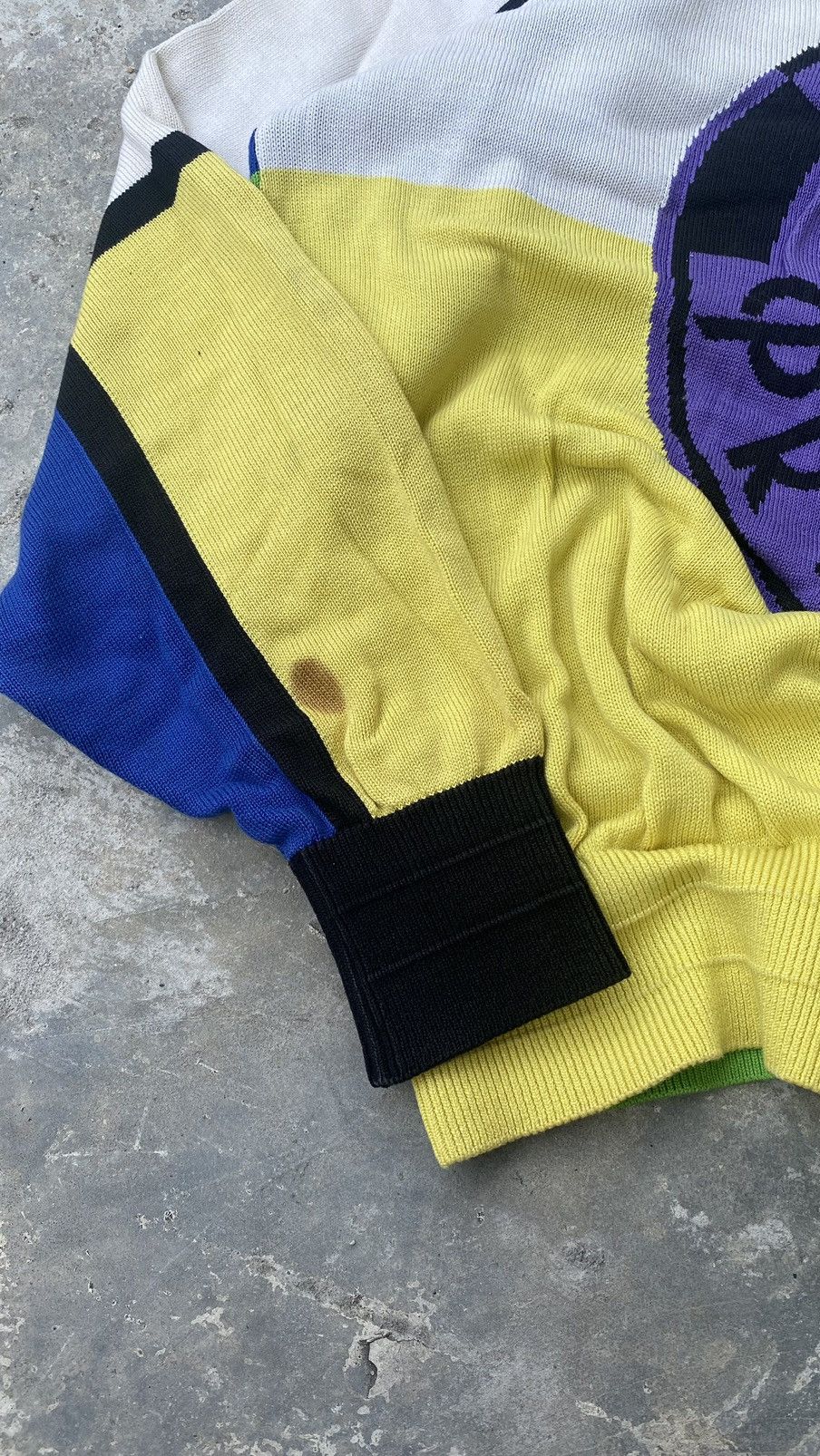 Designer × Vintage Pia Sports Ugly Knit Sweater 80s Size US L / EU 52-54 / 3 - 7 Thumbnail