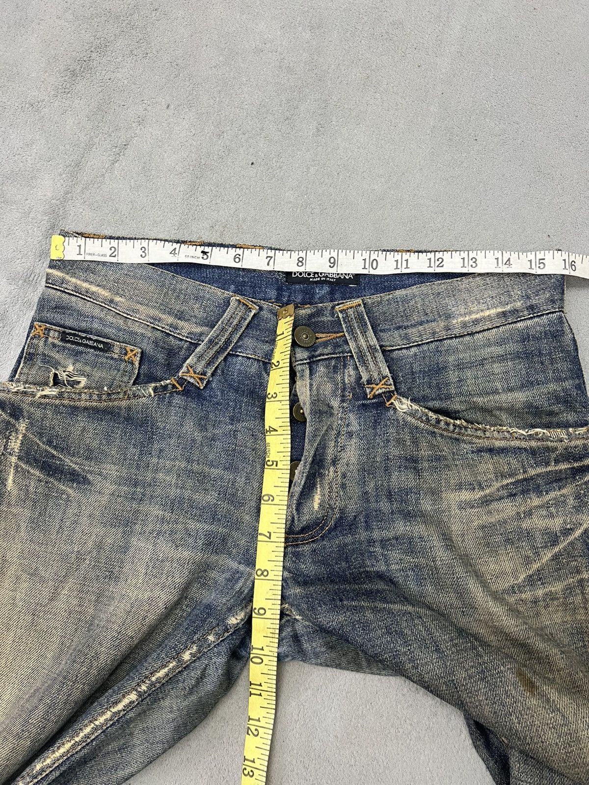 Dolce & Gabbana STEALS🔥🔥🔥DOLCE GABBANA BOOT CUT DISTRESS DENIM Size US 31 - 15 Thumbnail