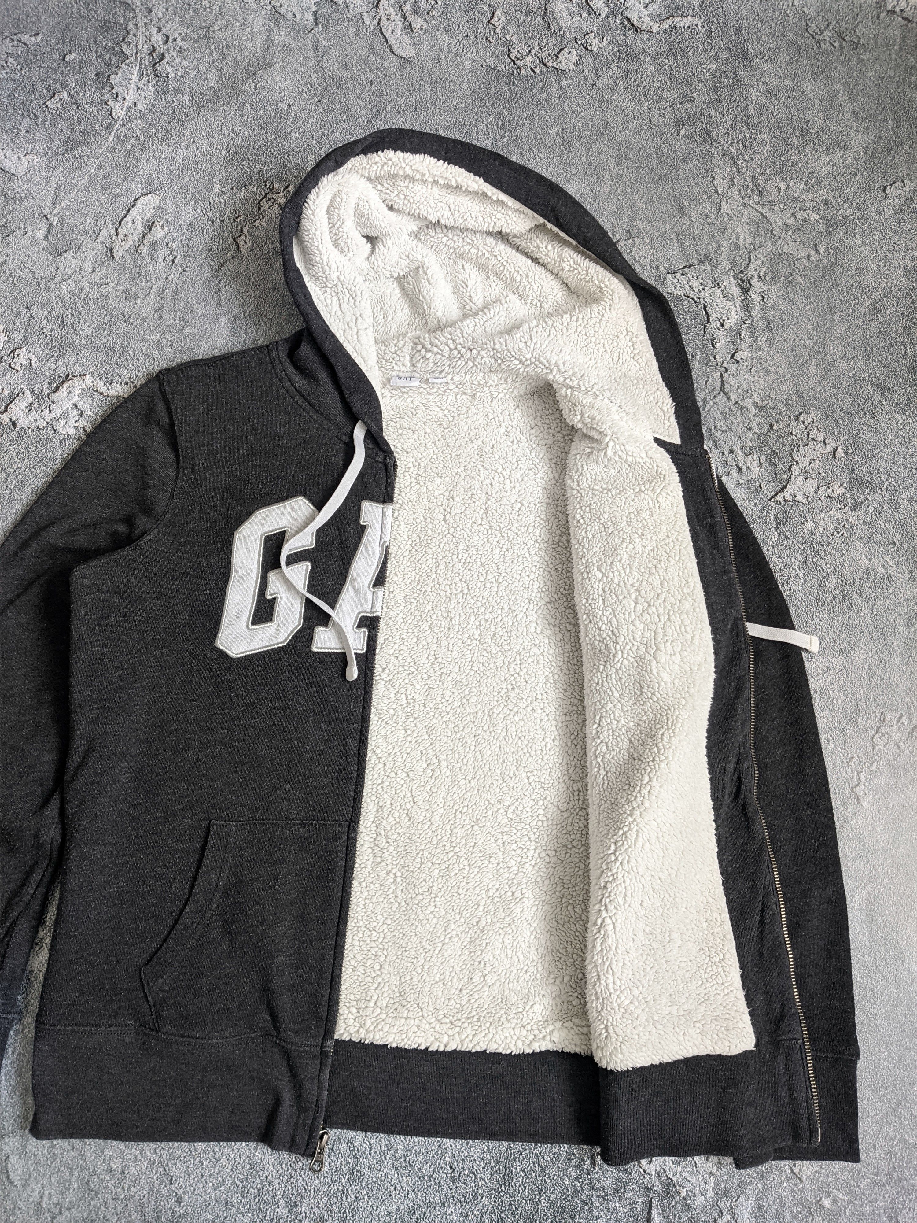 Gap Gap zip hoodie fur big logo vintage y2k sherpa Size M / US 6-8 / IT 42-44 - 5 Thumbnail