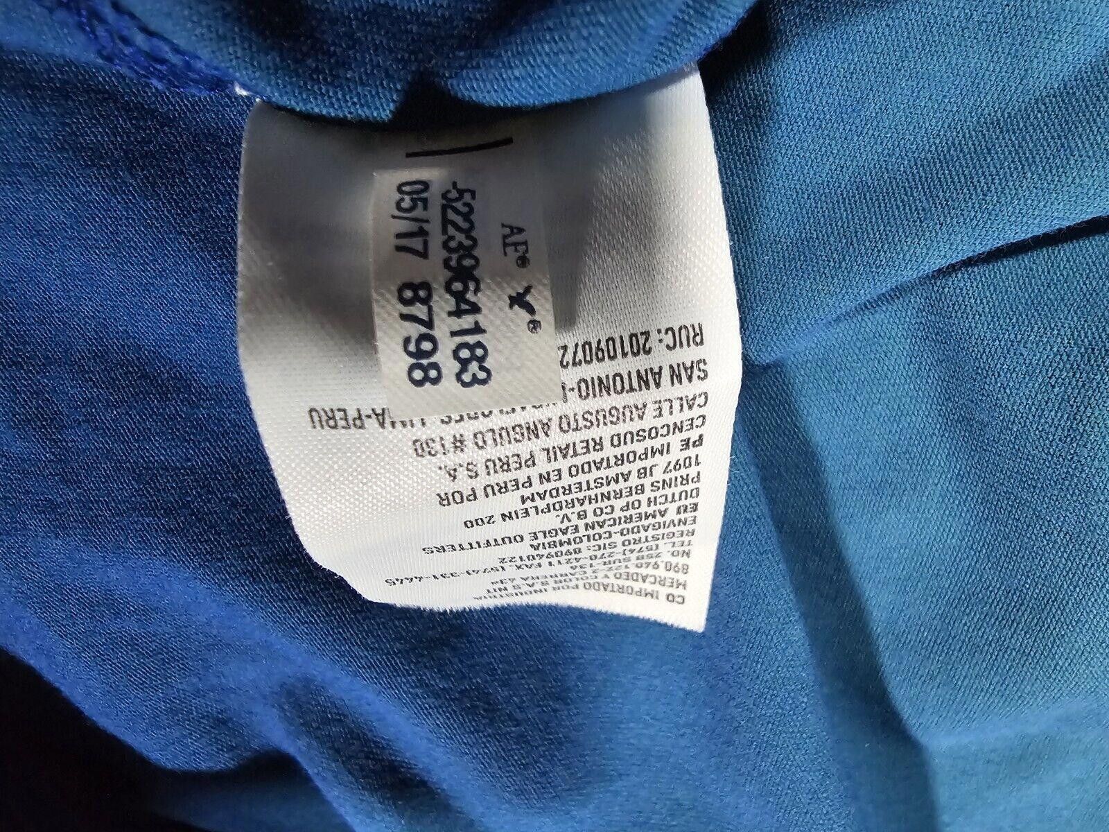 Designer American Eagle Men T-Shirt FLEX L Greenish Yellow Blue Ombre Size US L / EU 52-54 / 3 - 10 Thumbnail