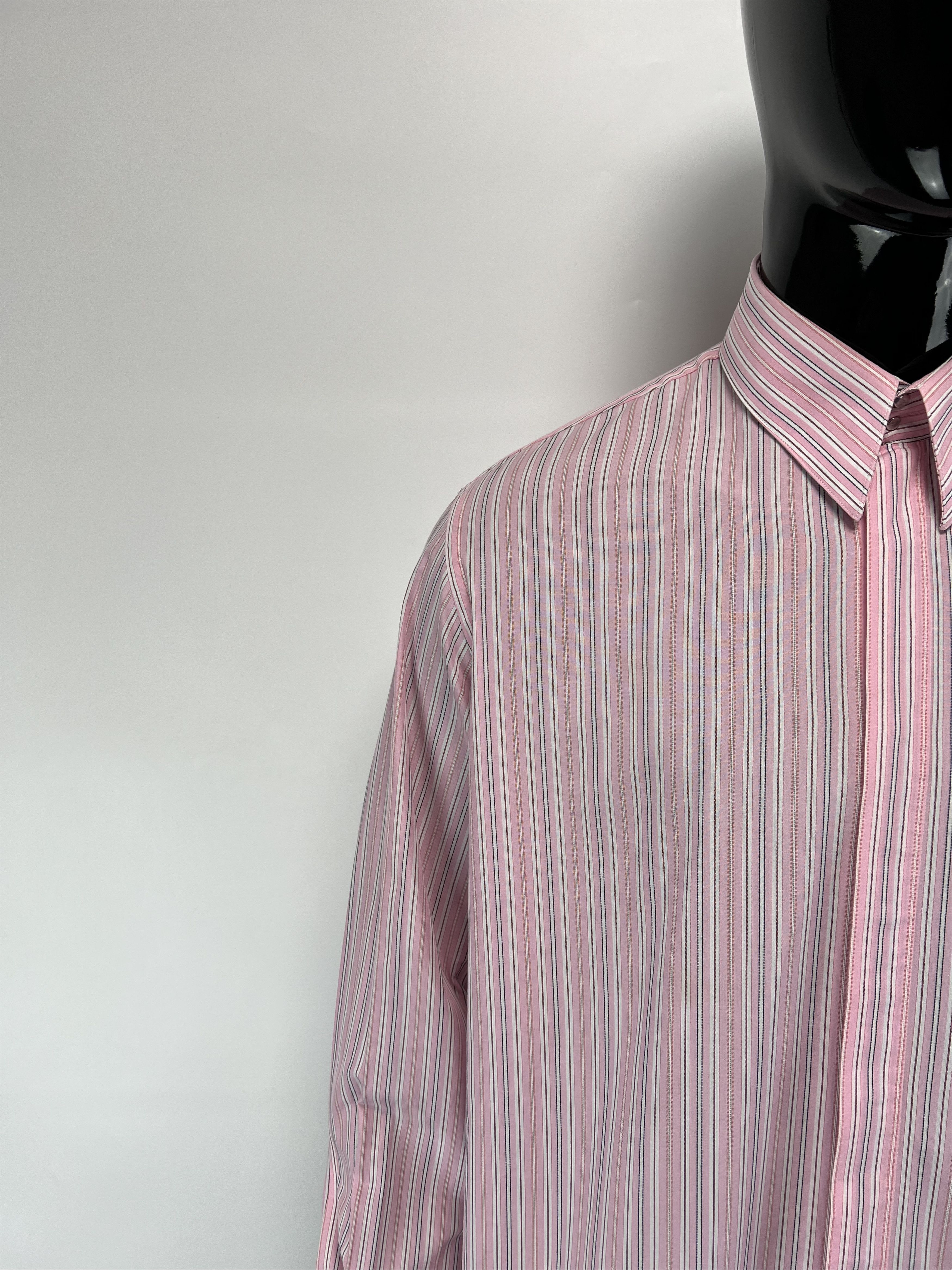 Thierry Mugler Thierry Mugler Striped Long Sleeve Button Up Shirt Size 44 Size US XL / EU 56 / 4 - 6 Thumbnail
