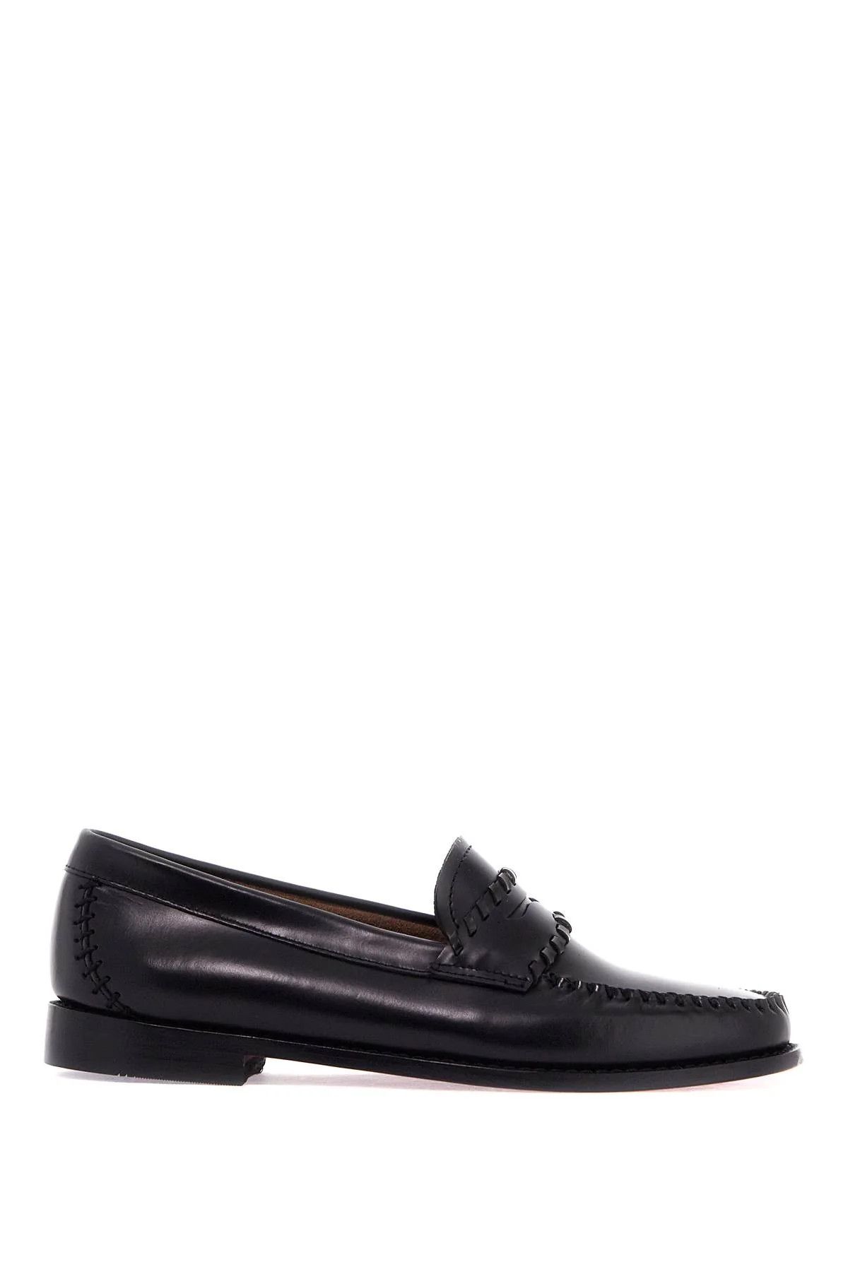 G.H. Bass & Co. o1s22i1n1024 Weejuns Lola Whipstitch Loafers in Black Size US 8.5 / IT 38.5 - 1 Thumbnail