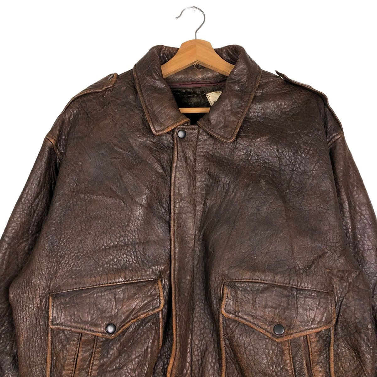 Genuine Leather 🔥VINTAGE FLY LEATHER JACKET YARD SELECTION ISSEY MIYAKE Size US M / EU 48-50 / 2 - 3 Thumbnail