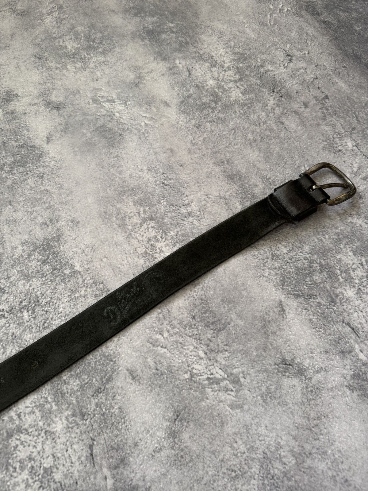 Diesel Vintage Diesel Leather Belt Big Logo 90s Y2K Size ONE SIZE - 7 Thumbnail
