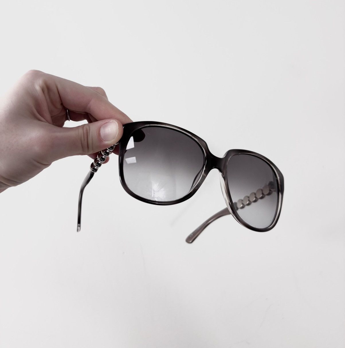 Emporio Armani Emporio Armani Oversized Sunglasses Grey/Brown EA9539/S Size ONE SIZE - 1 Thumbnail
